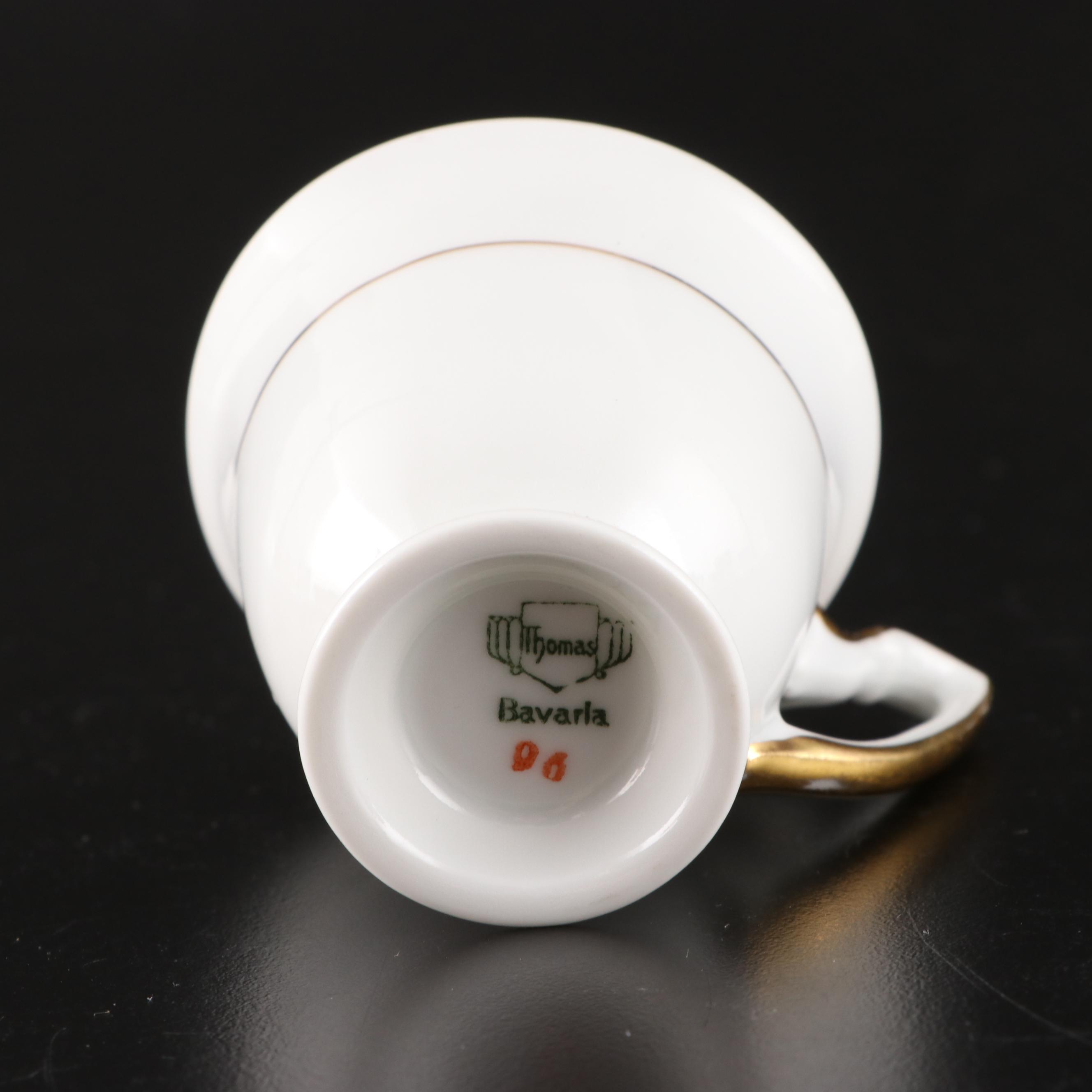 Wedgwood "Wildflower" and Other Ceramic Demitasse Cups, Teacups and Saucers