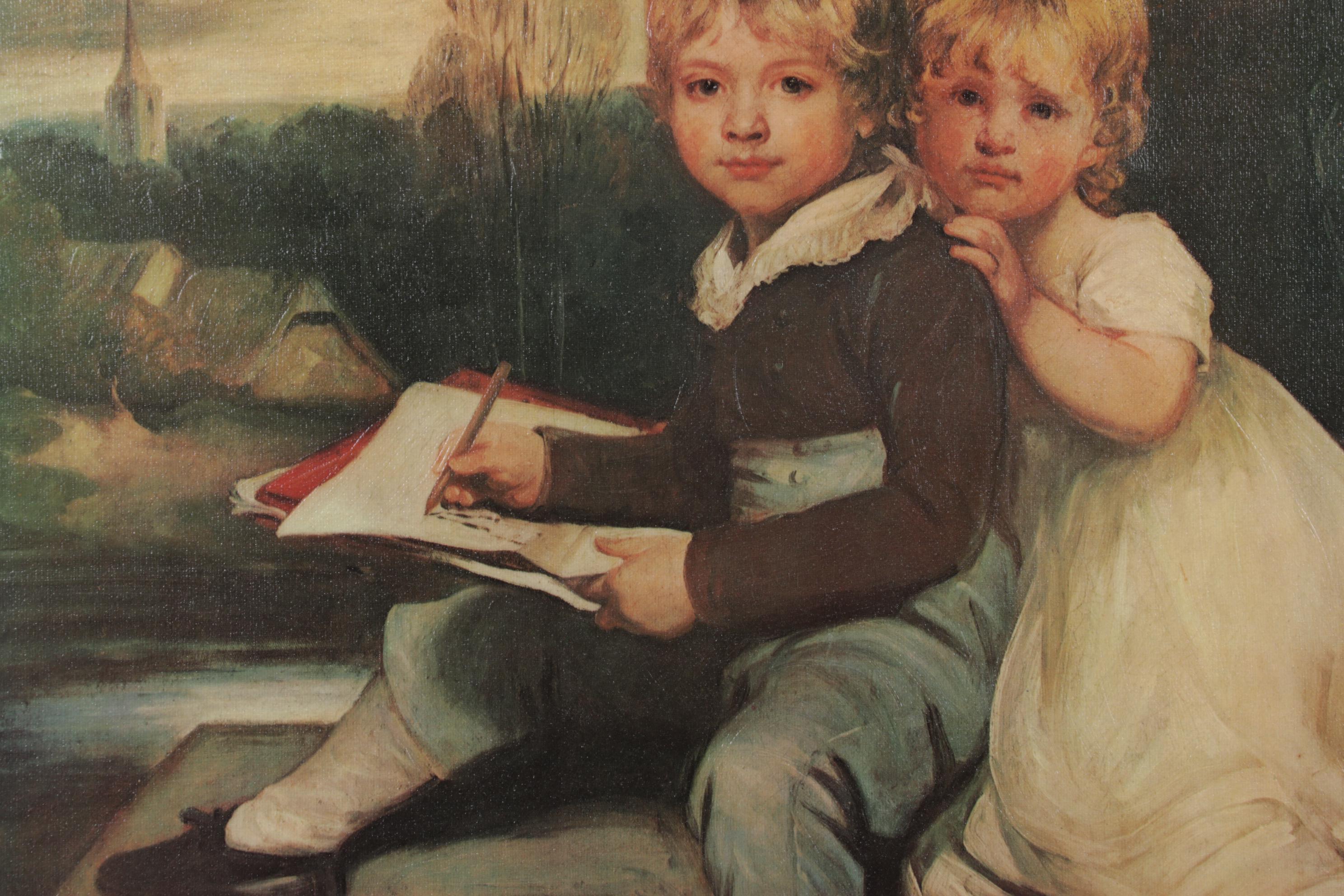 Offset Lithograph After John Hoppner "The Bowden Children"