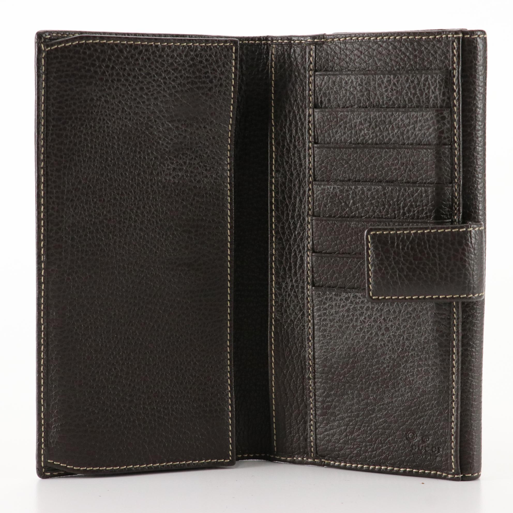 Gucci GG Crystal Coated Canvas and Studded Leather Continental Wallet with Box