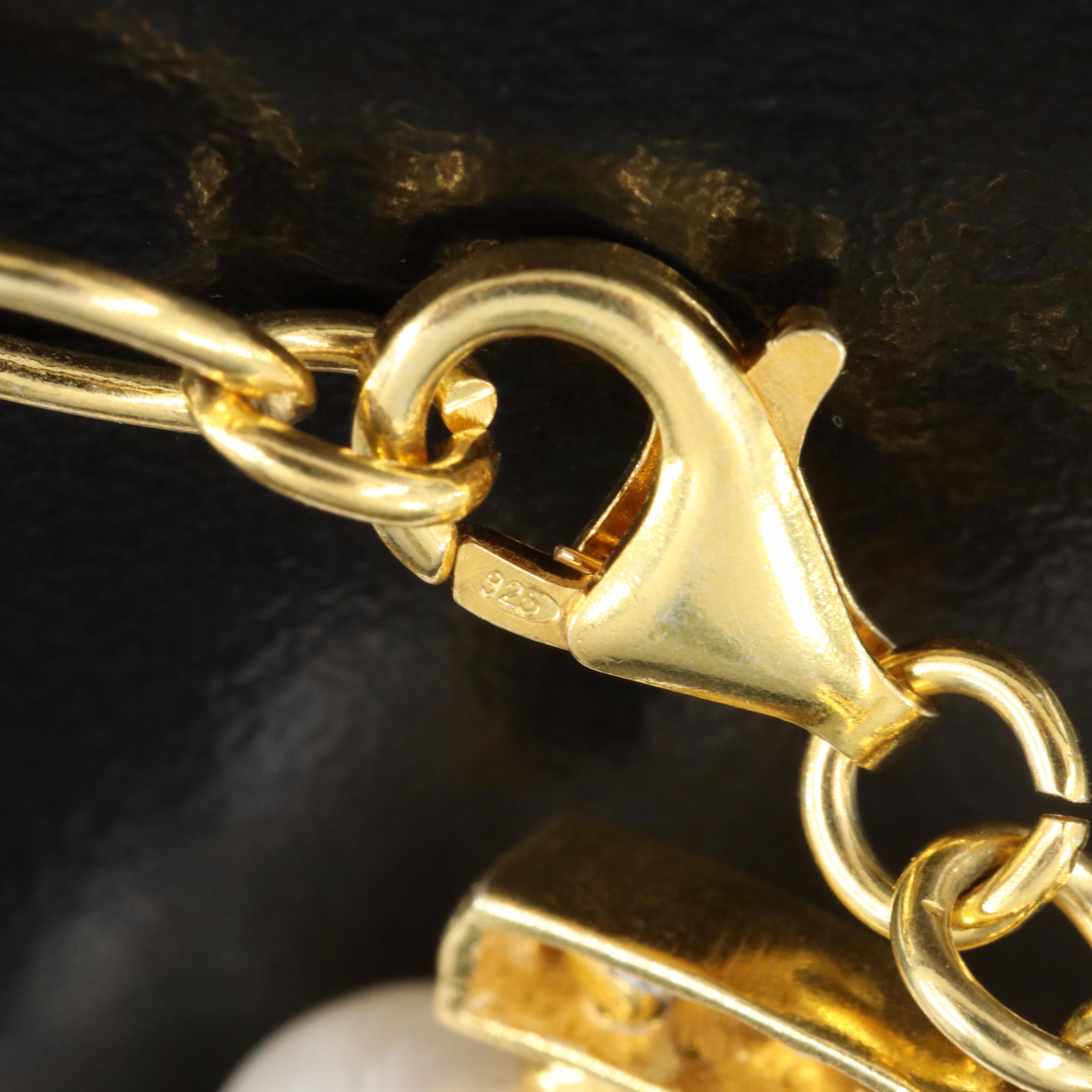 Sterling Ruby and Pearl Bracelet