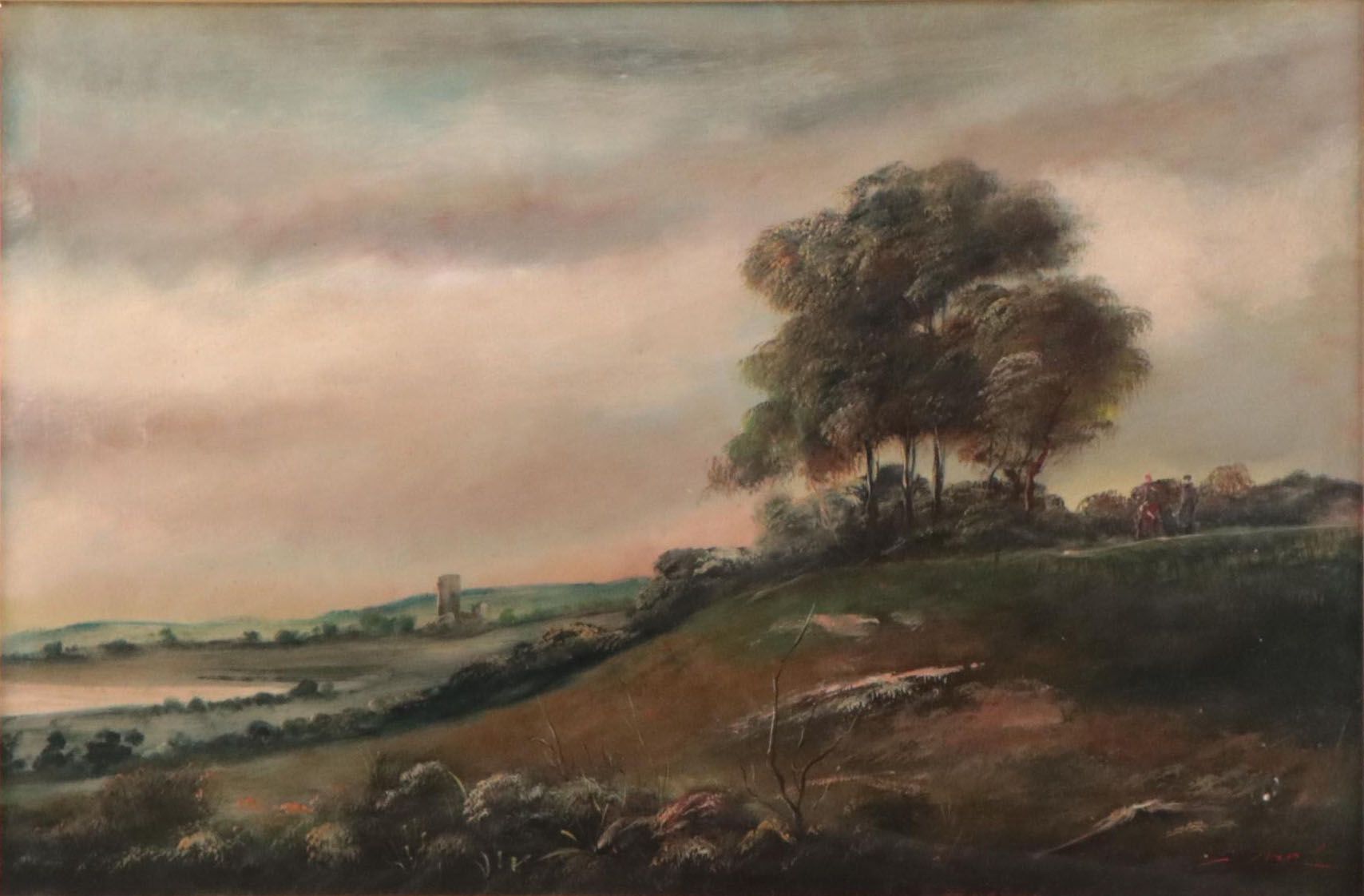 Oil Painting of Bucolic Landscape