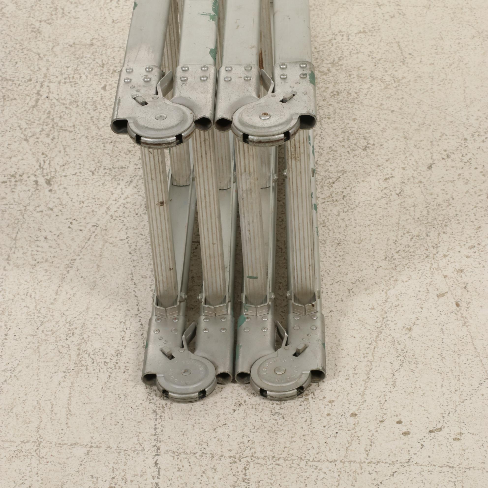 Ladder with Suncast Outdoor Tool Storage Trunk