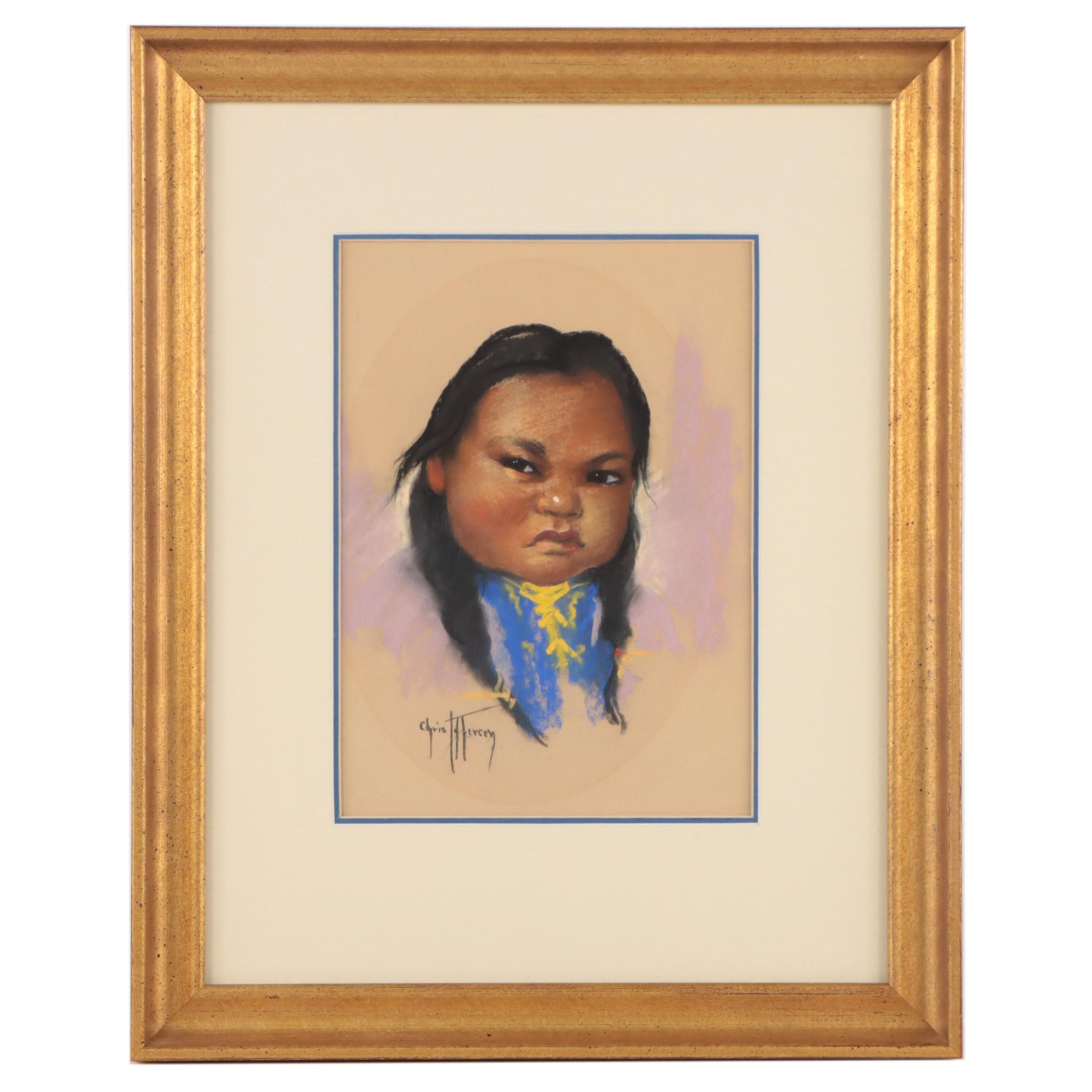 Gerda Christofferson Pastel Portrait of Child