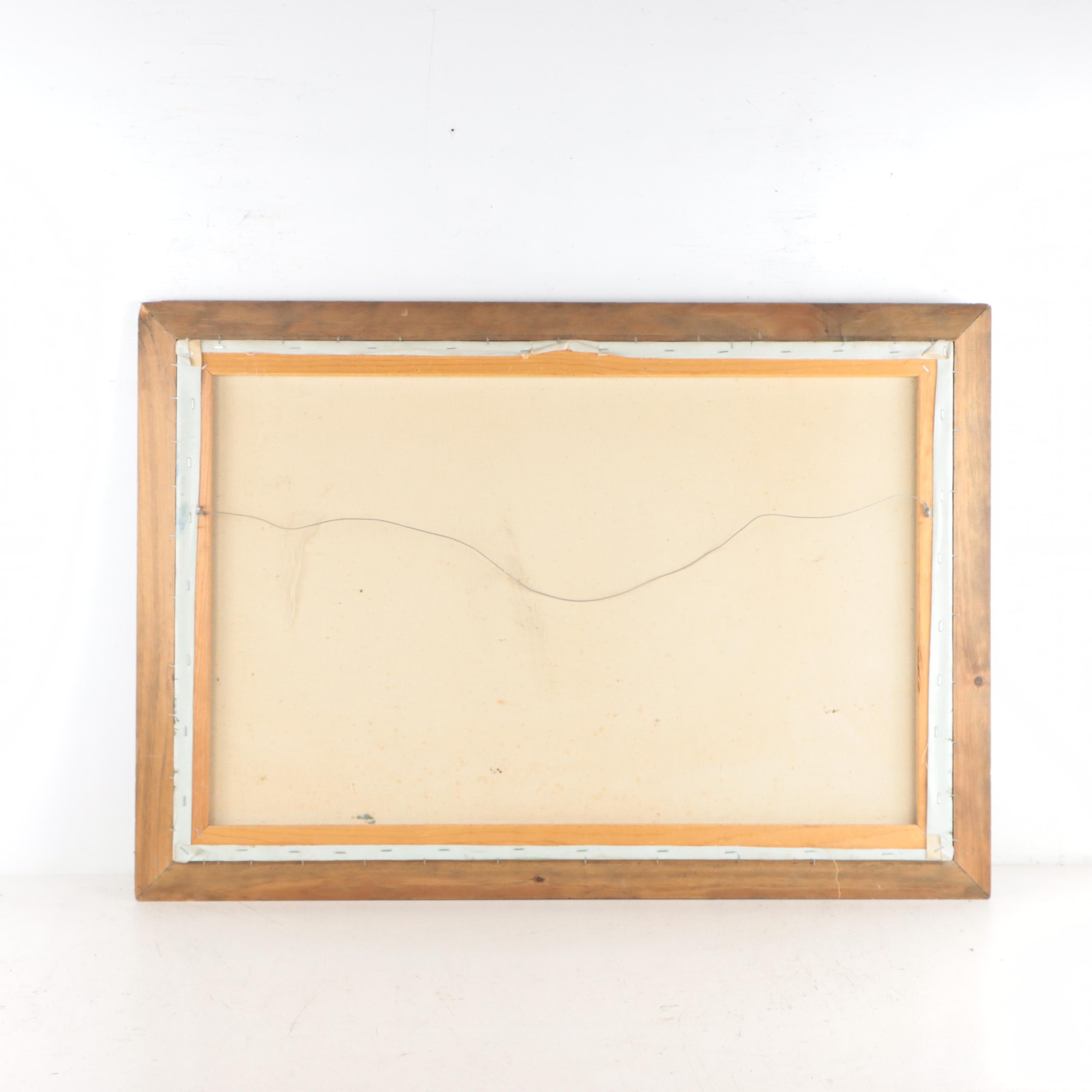 Oil Painting of Alpine Landscape