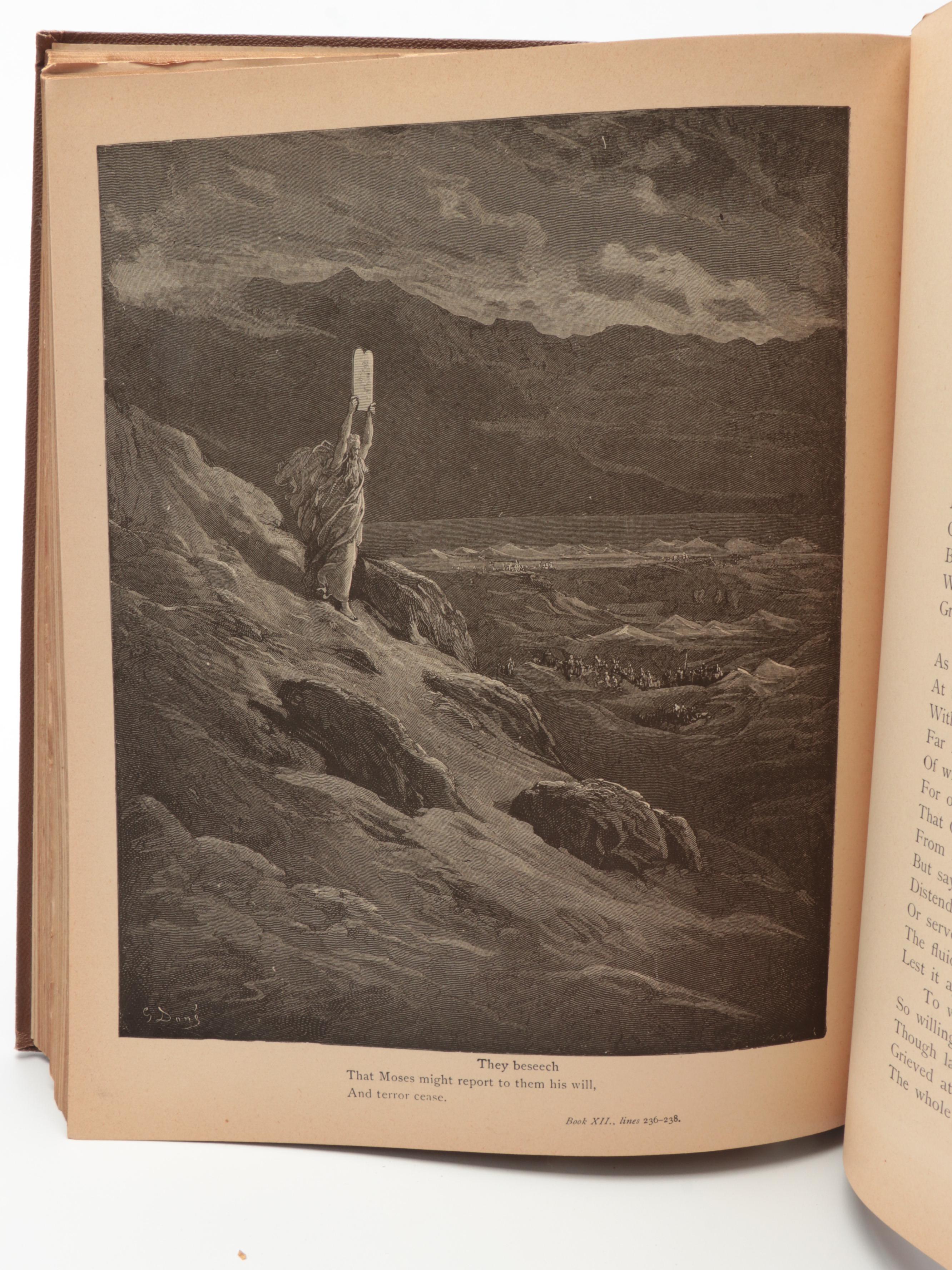 Gustave Doré Illustrated "Paradise Lost" by John Milton, Late 19th C.
