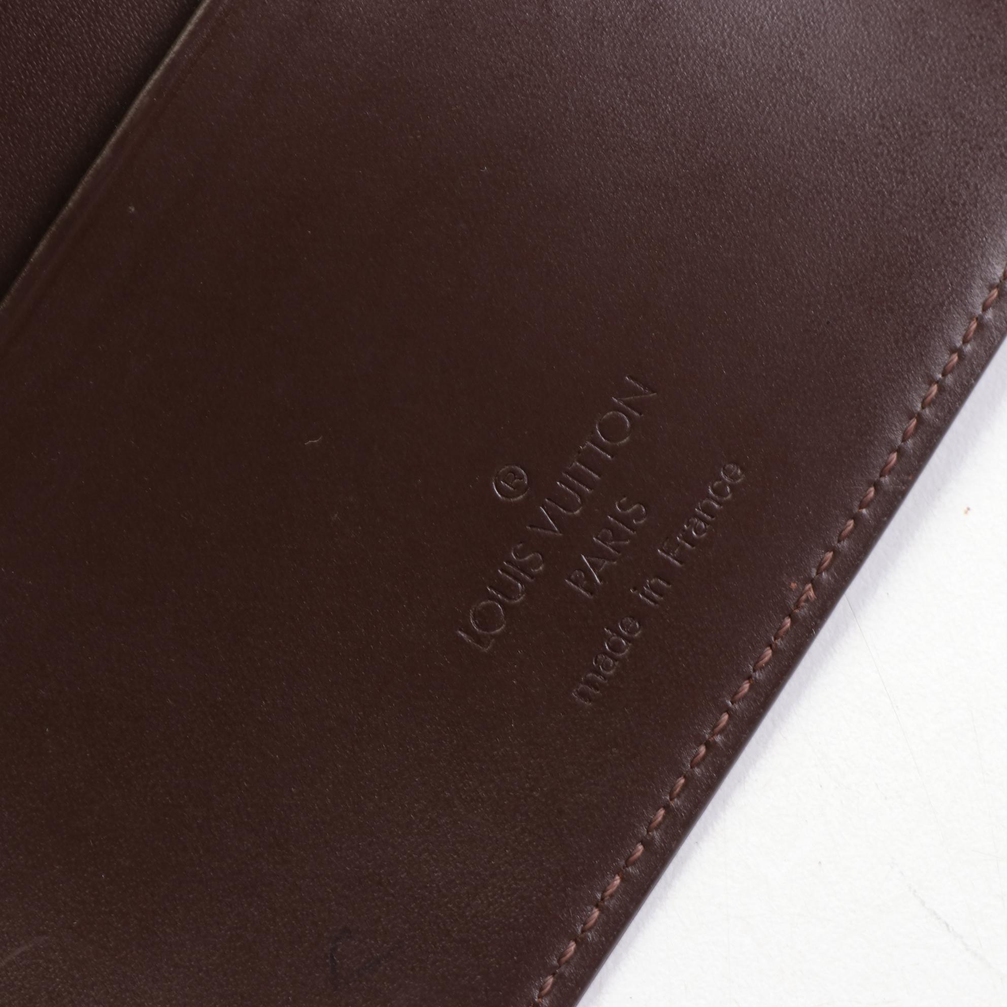 Louis Vuitton Address Book/Agenda Cover in Moka Epi Leather