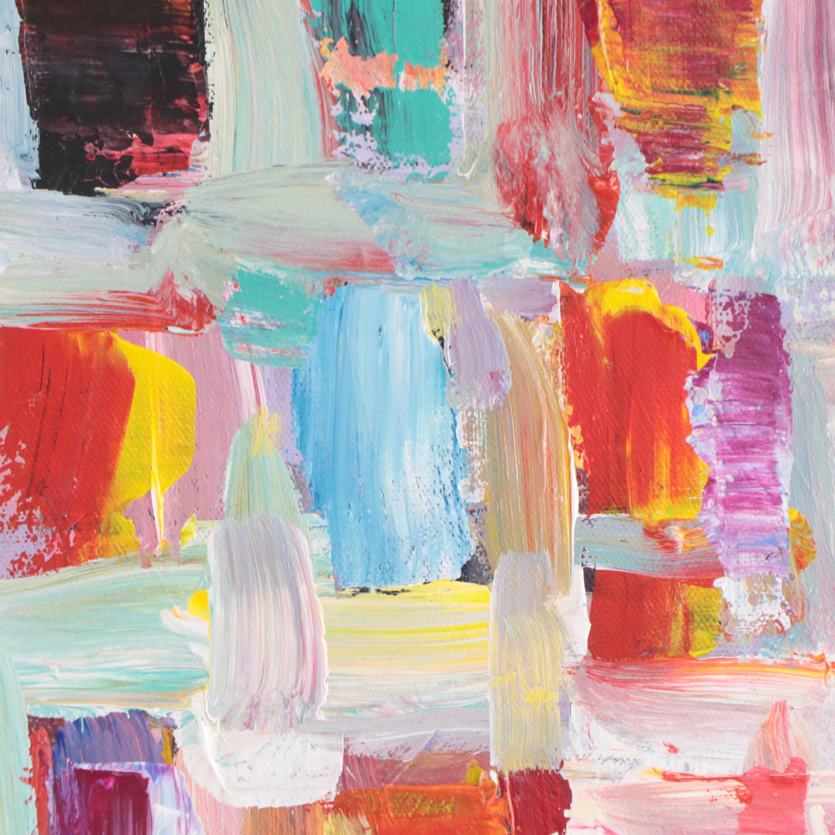 Leif Janek Abstract Oil Painting, 21st Century