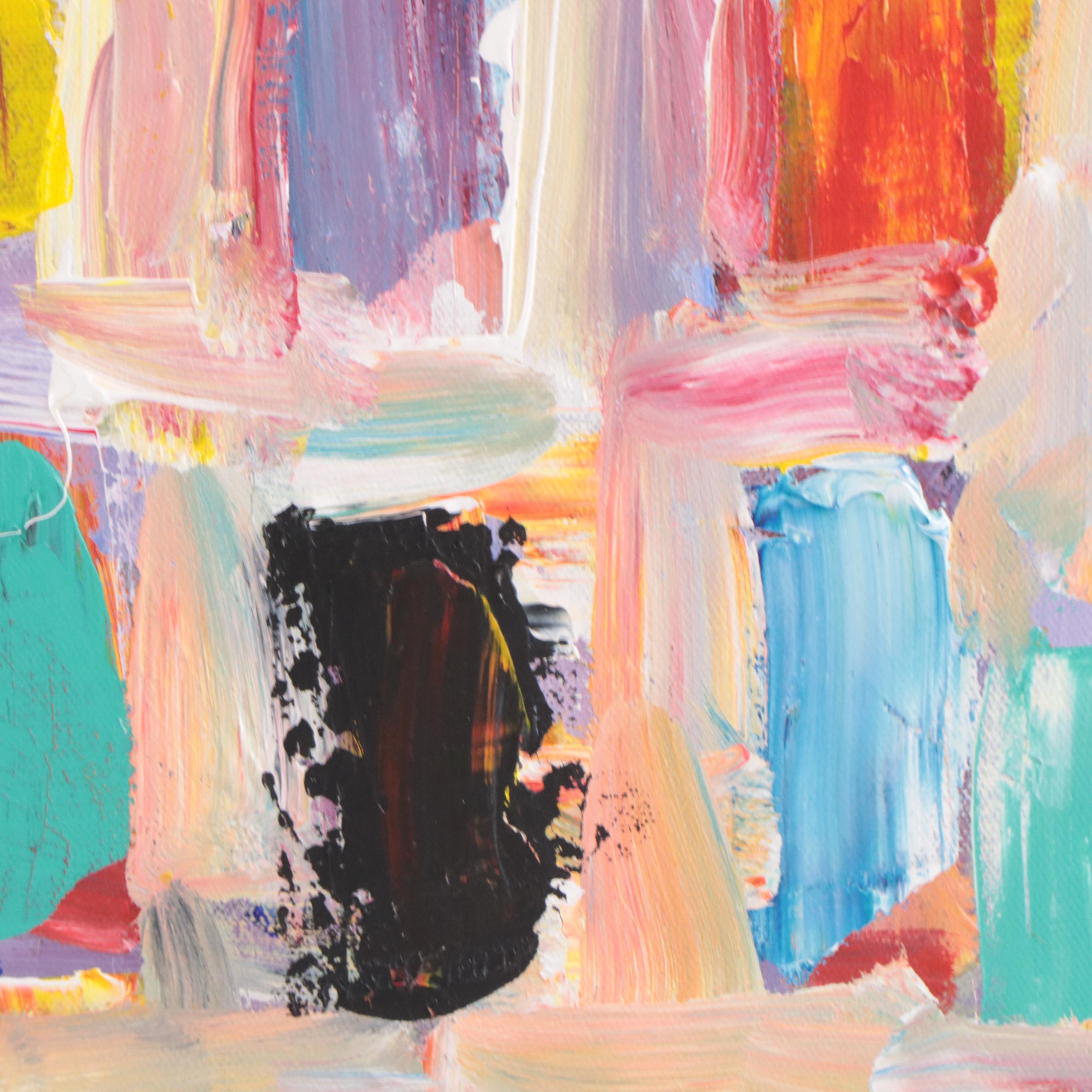 Leif Janek Abstract Oil Painting, 21st Century