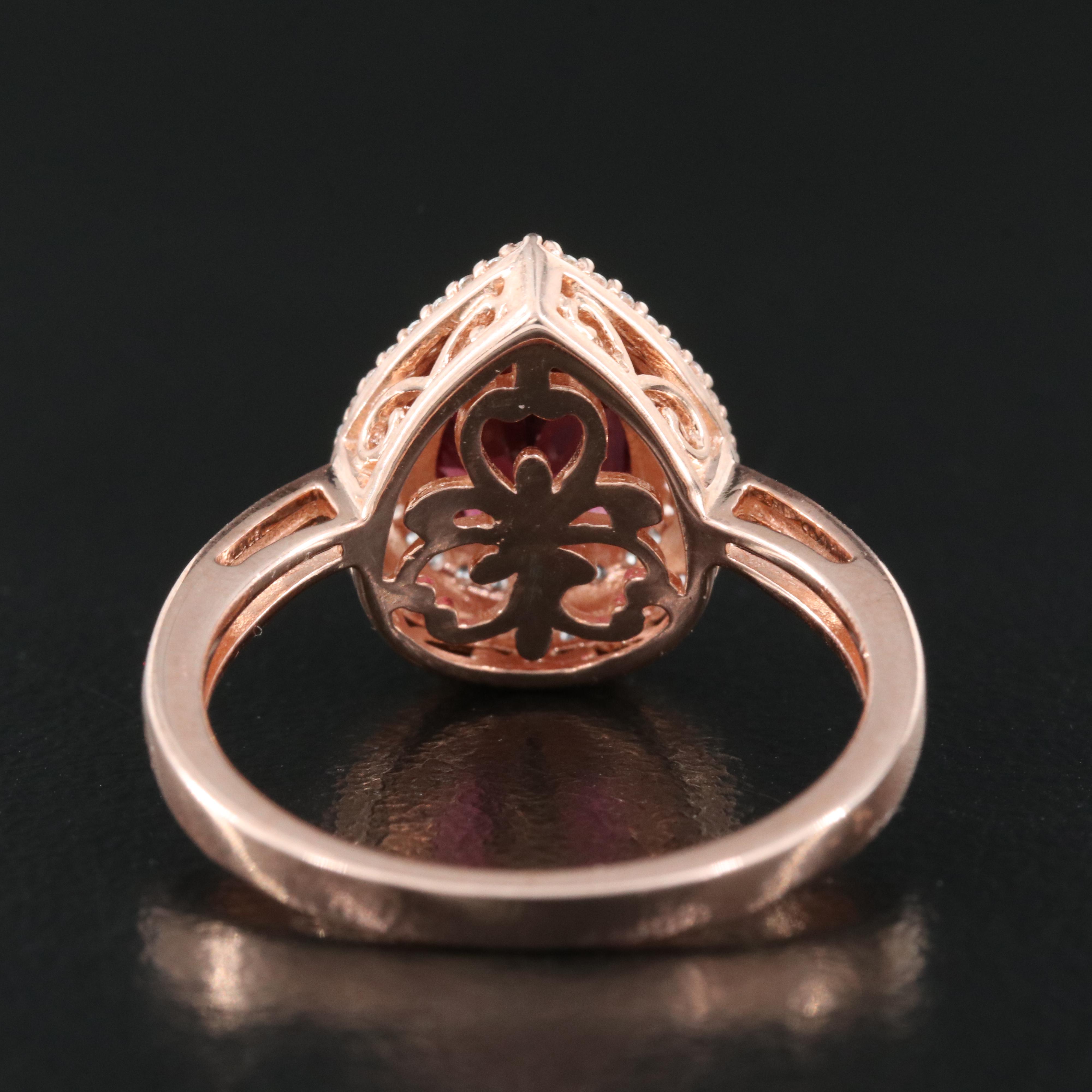 Sterling Garnet and Sapphire Ring