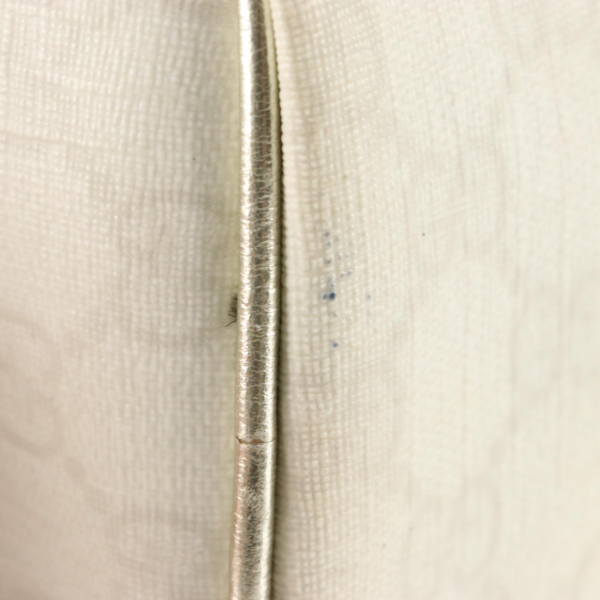 Gucci Small Joy Boston Bag in Supreme GG Canvas and Silver Metallic Leather