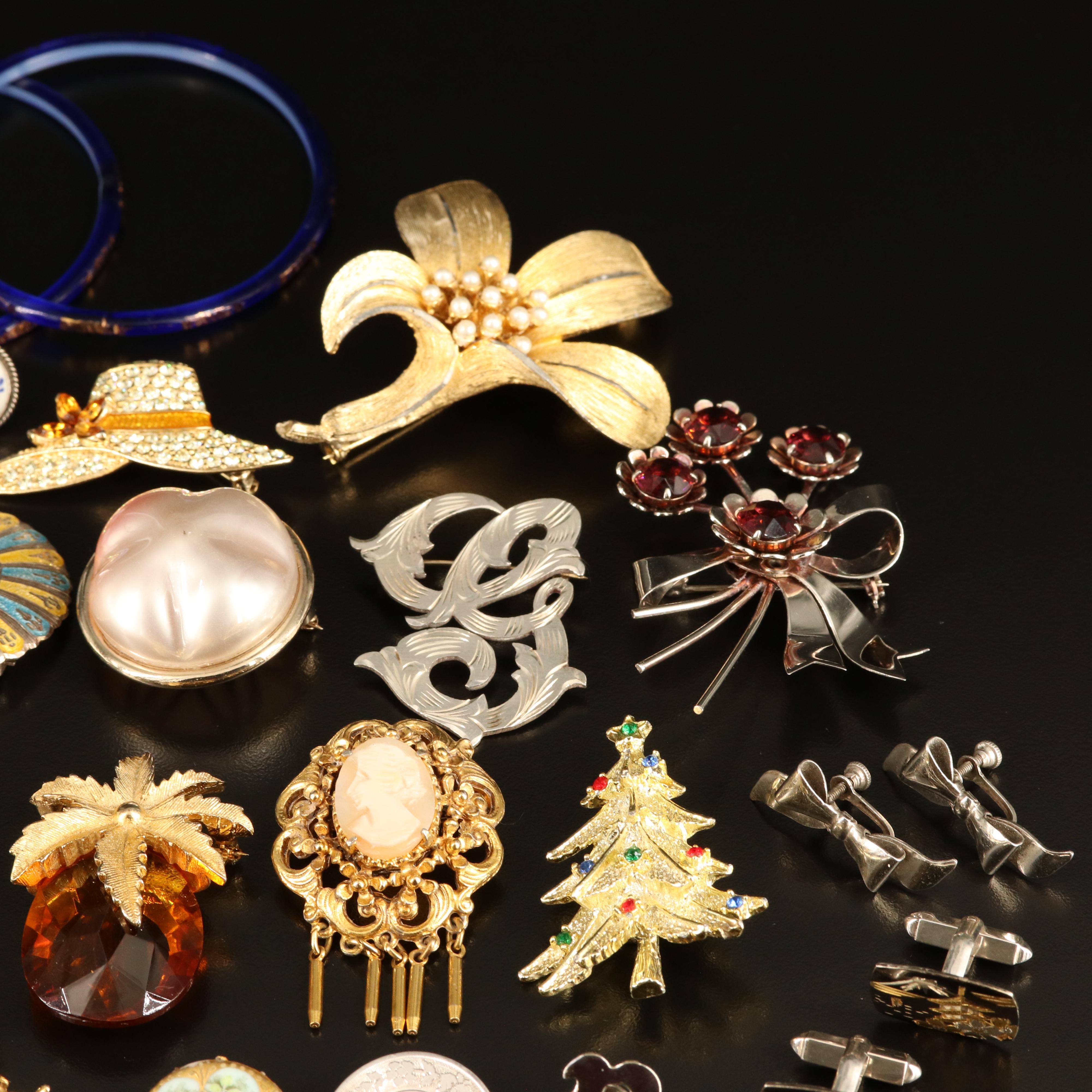 Delft Earrings, Kremer of New York and Victorian Painted Pin Featured in Jewelry