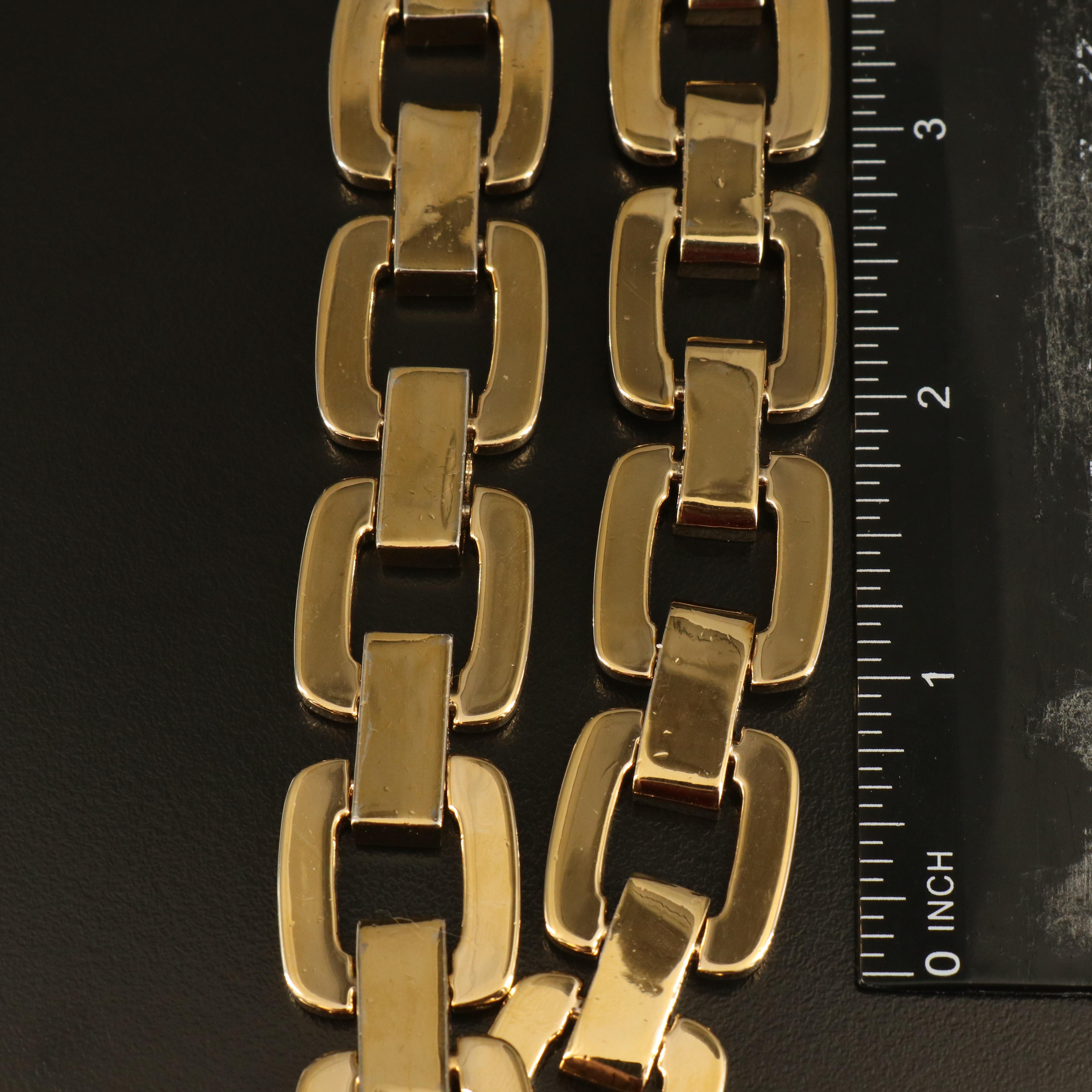 St. John and Kenneth Lane Gold-Tone Belts