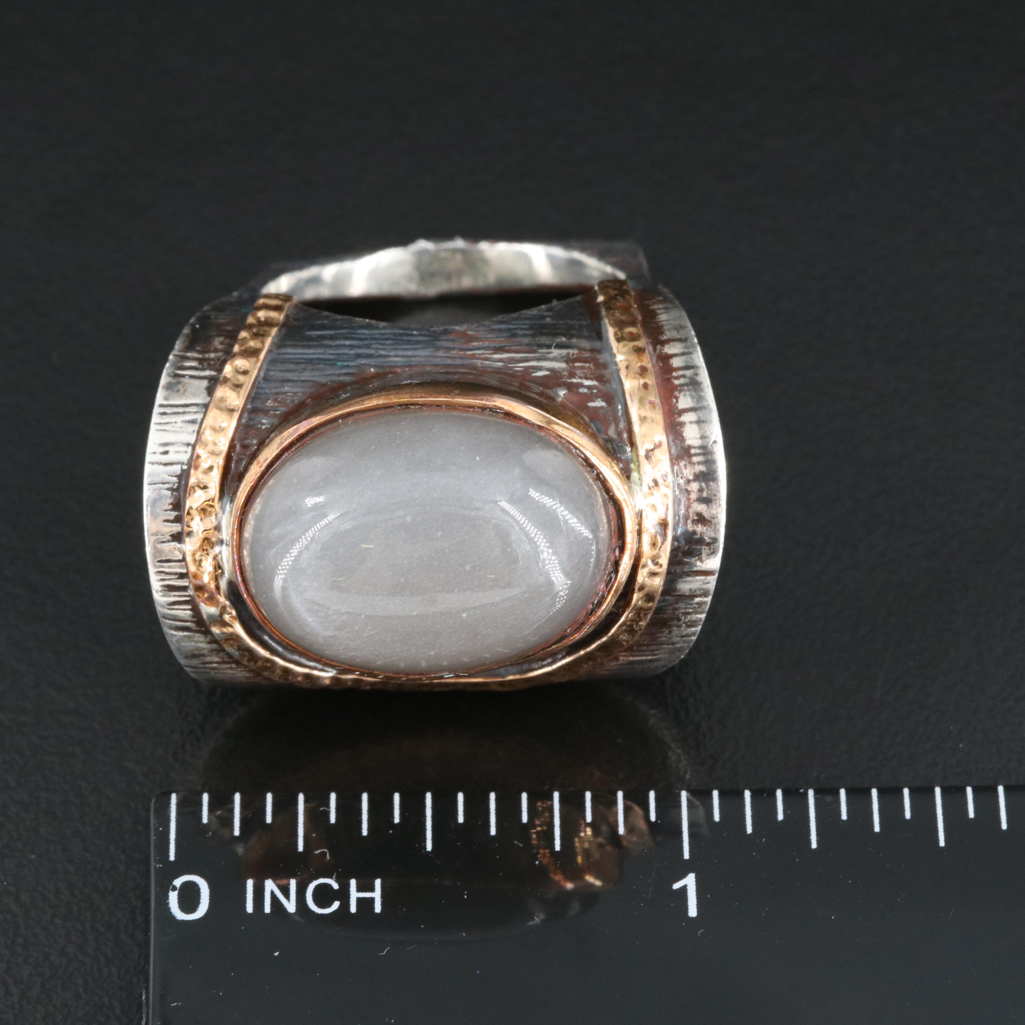 Sterling Moonstone Ring