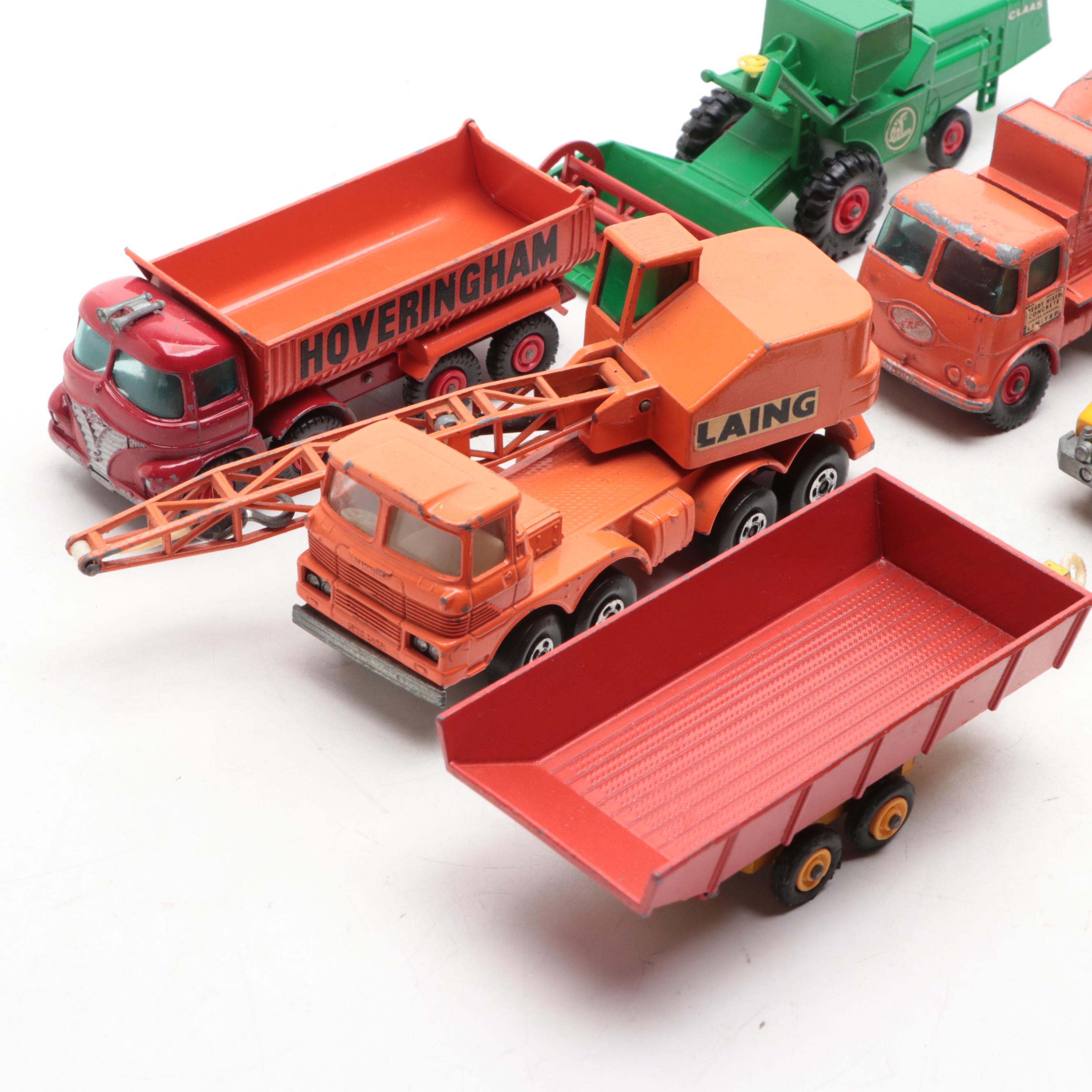 Lesney and Matchbox "Hoveringham Tipper" and Other Diecast Toy Vehicles