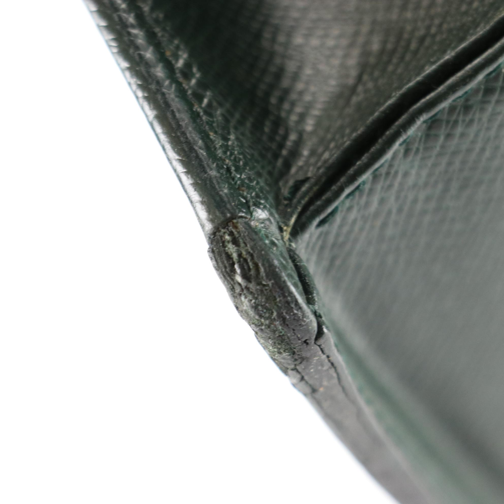 Louis Vuitton Lozan Briefcase in Épicéa Green Taïga Leather