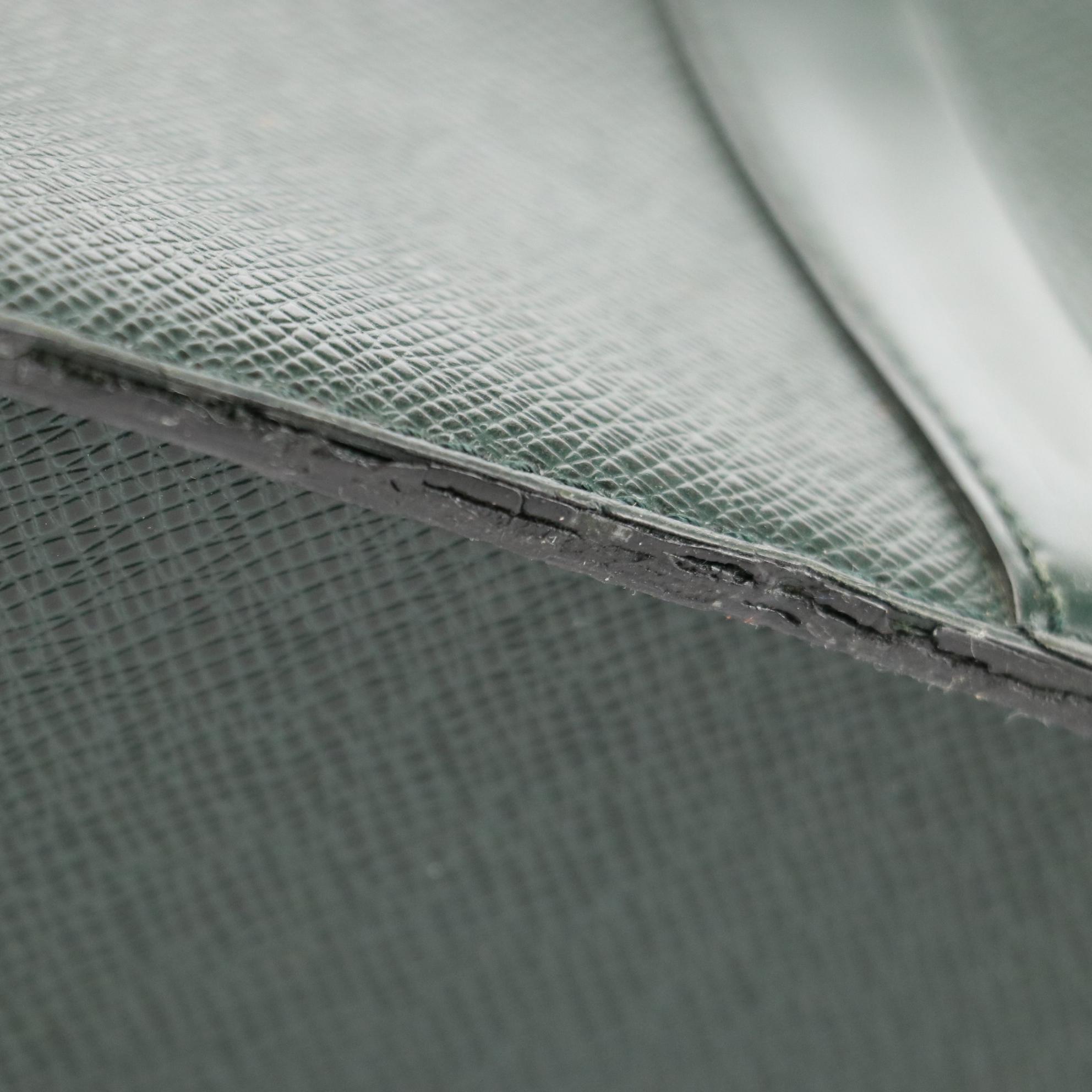 Louis Vuitton Lozan Briefcase in Épicéa Green Taïga Leather