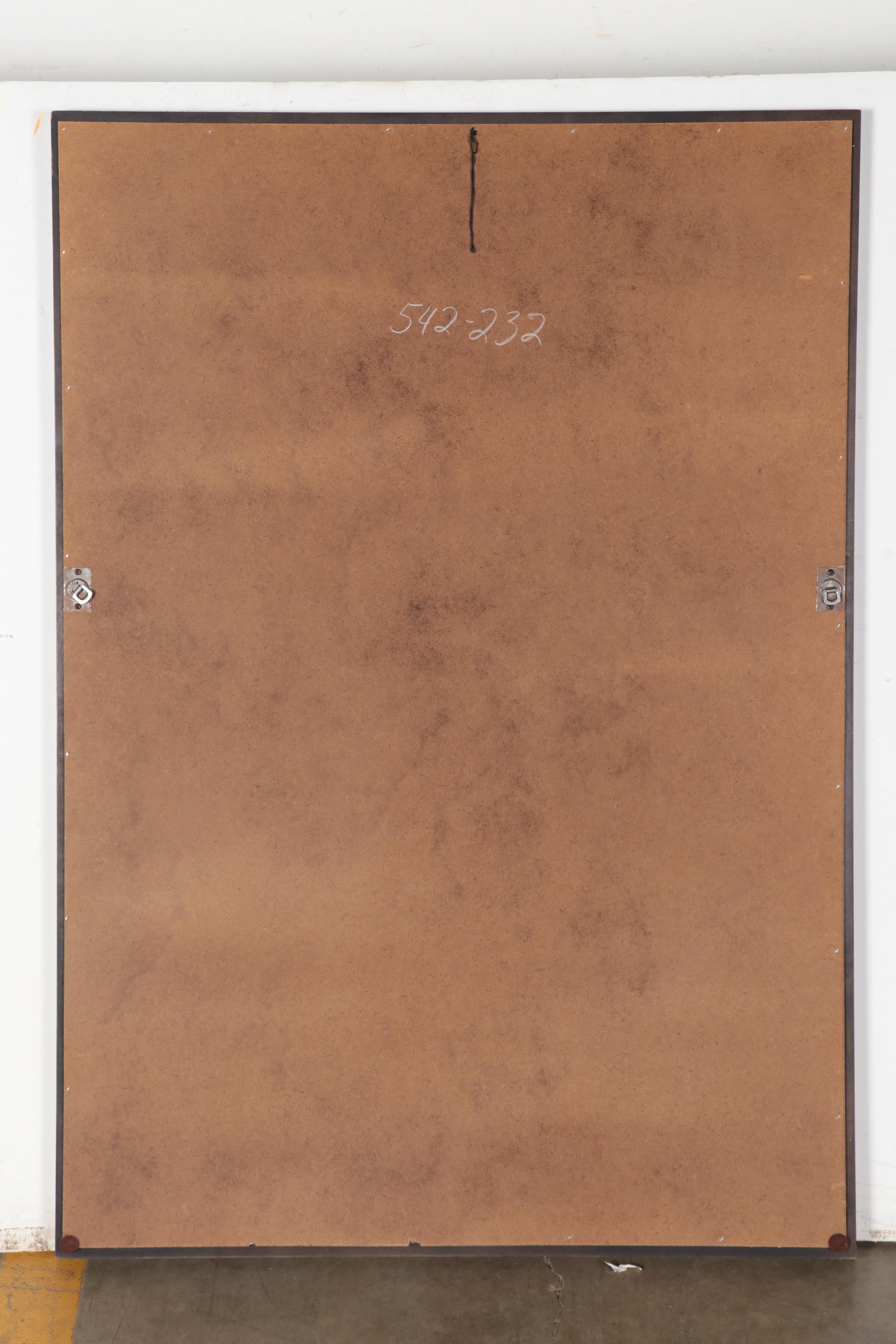 Century Furniture Asian Style Ebonized Wooden Wall Mirror