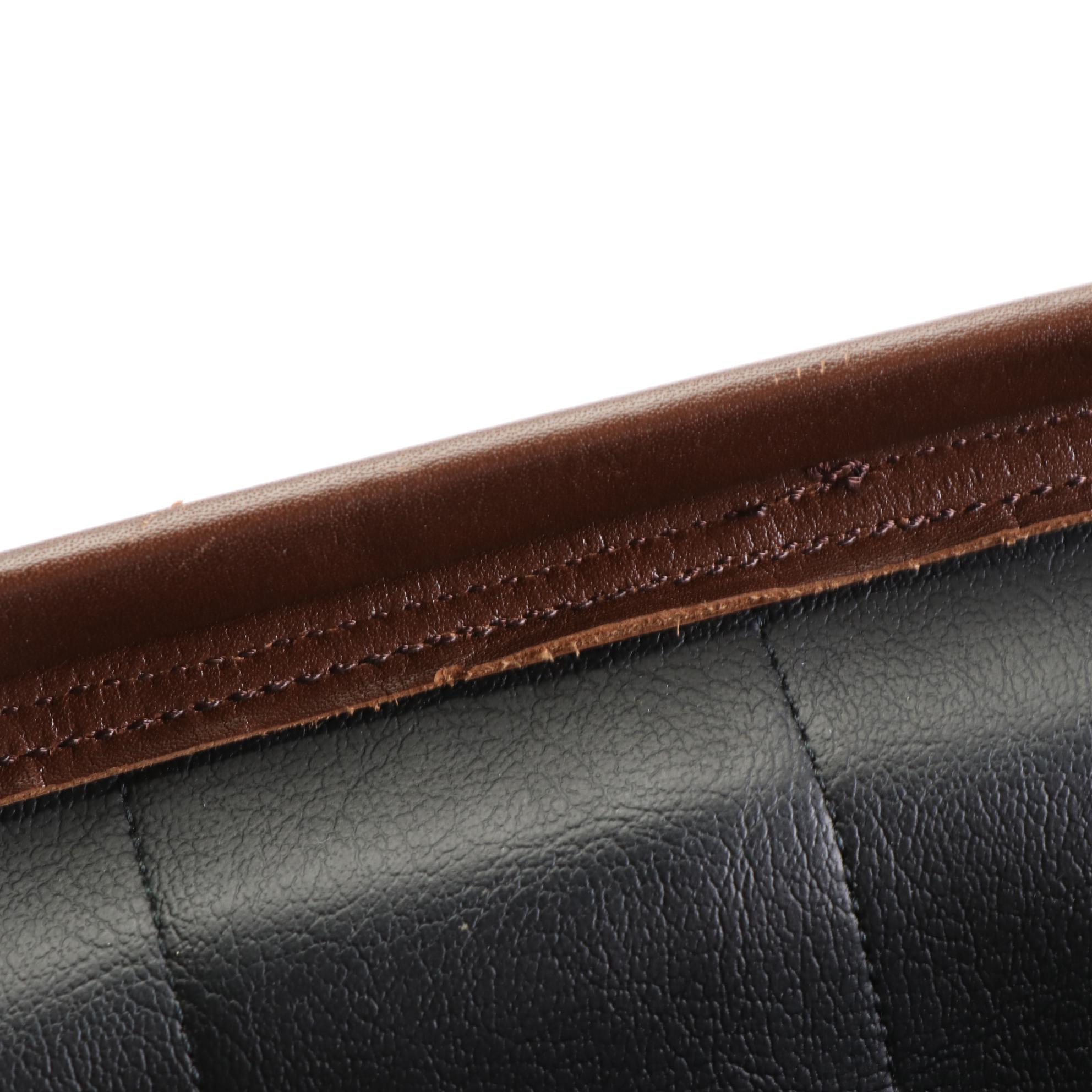 Burberrys Doctor Bag in Haymarket Check Canvas and Brown Leather