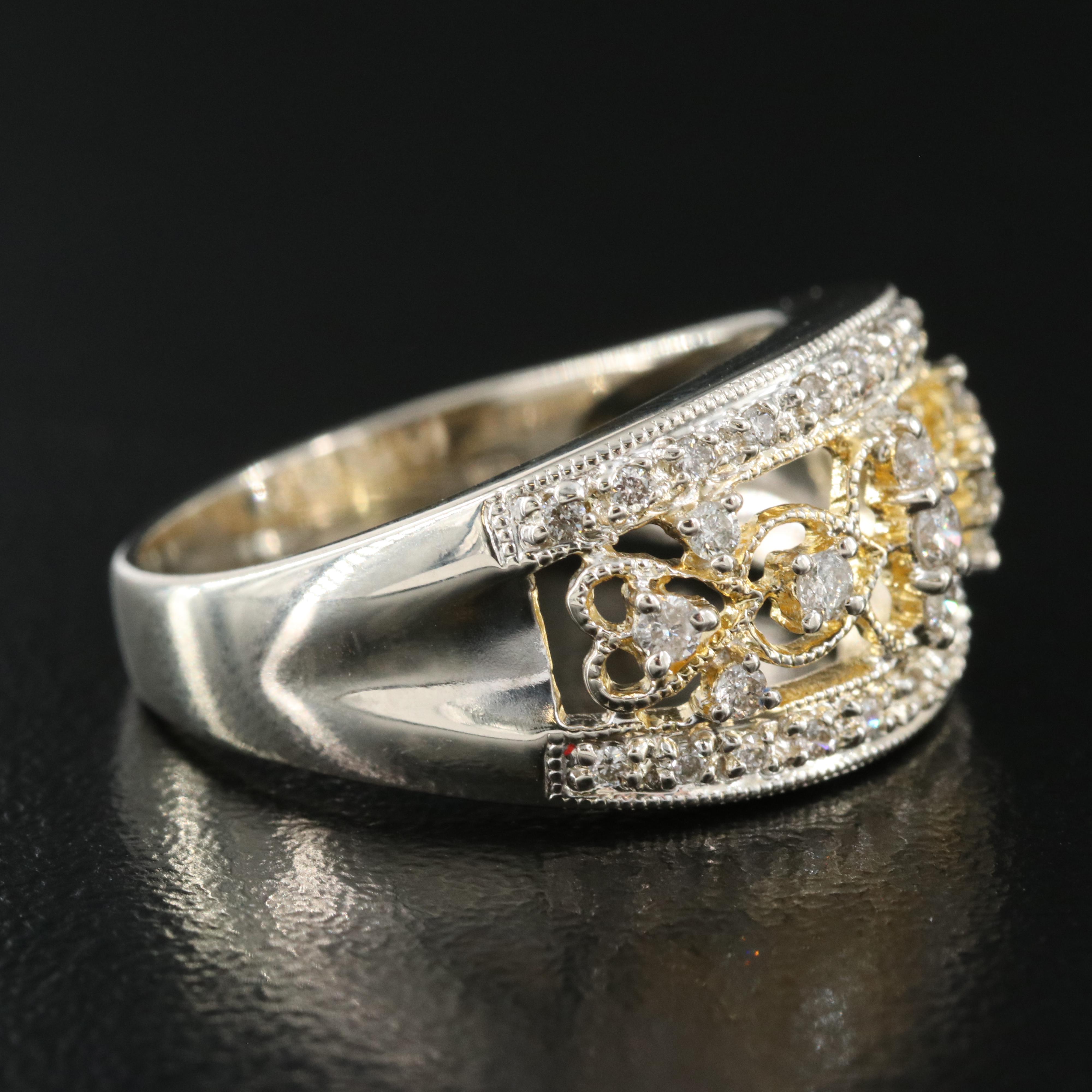 Sterling Diamond Ring