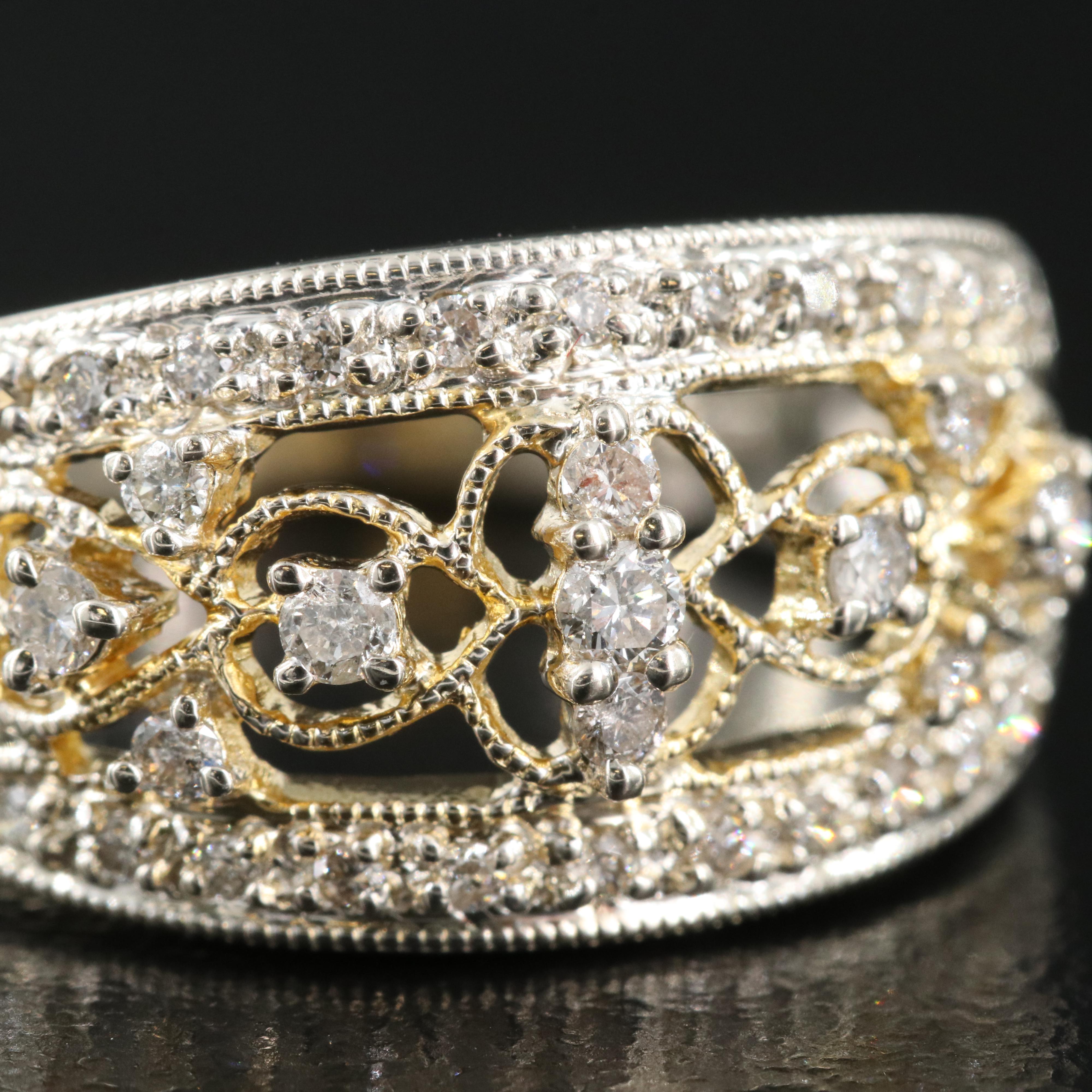 Sterling Diamond Ring