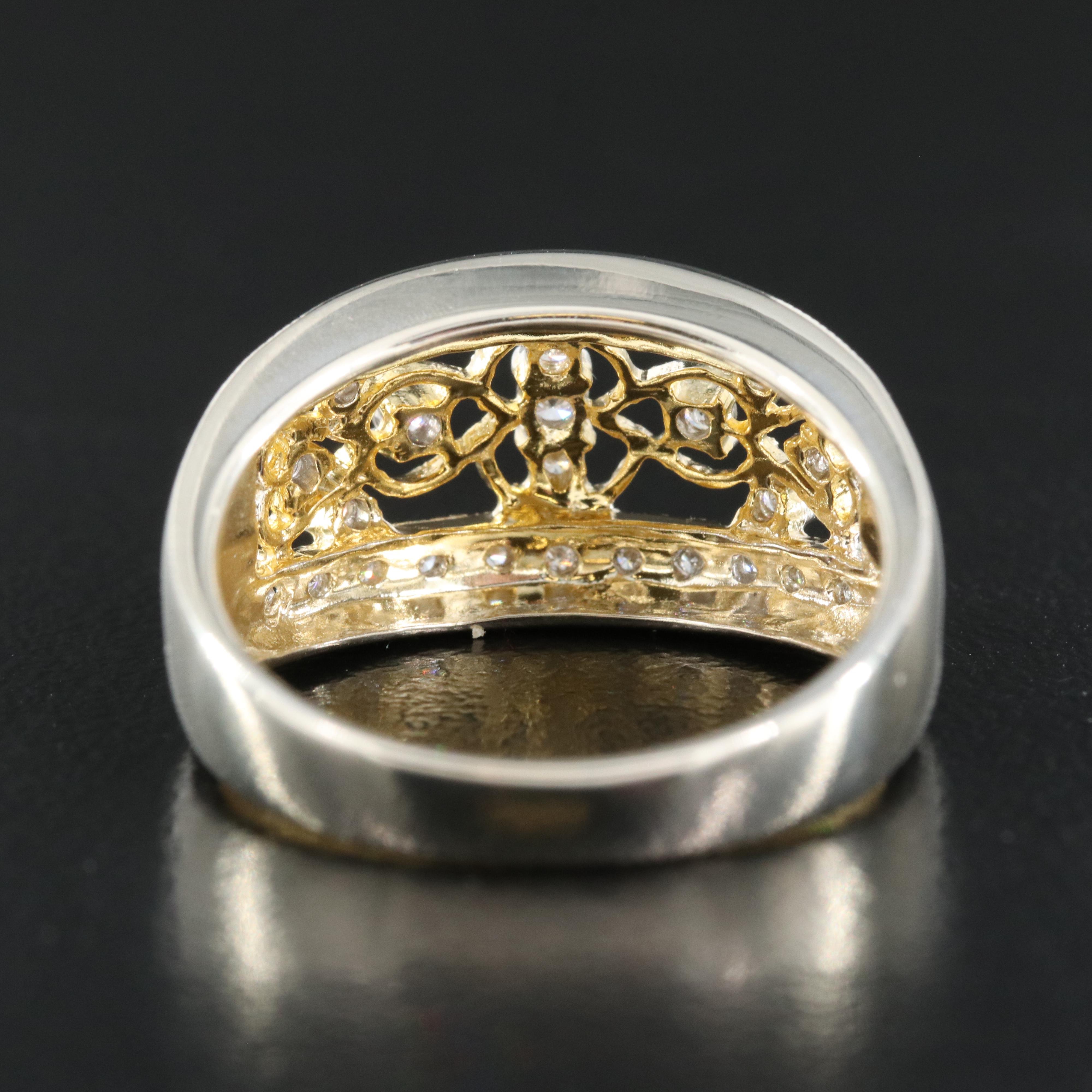 Sterling Diamond Ring