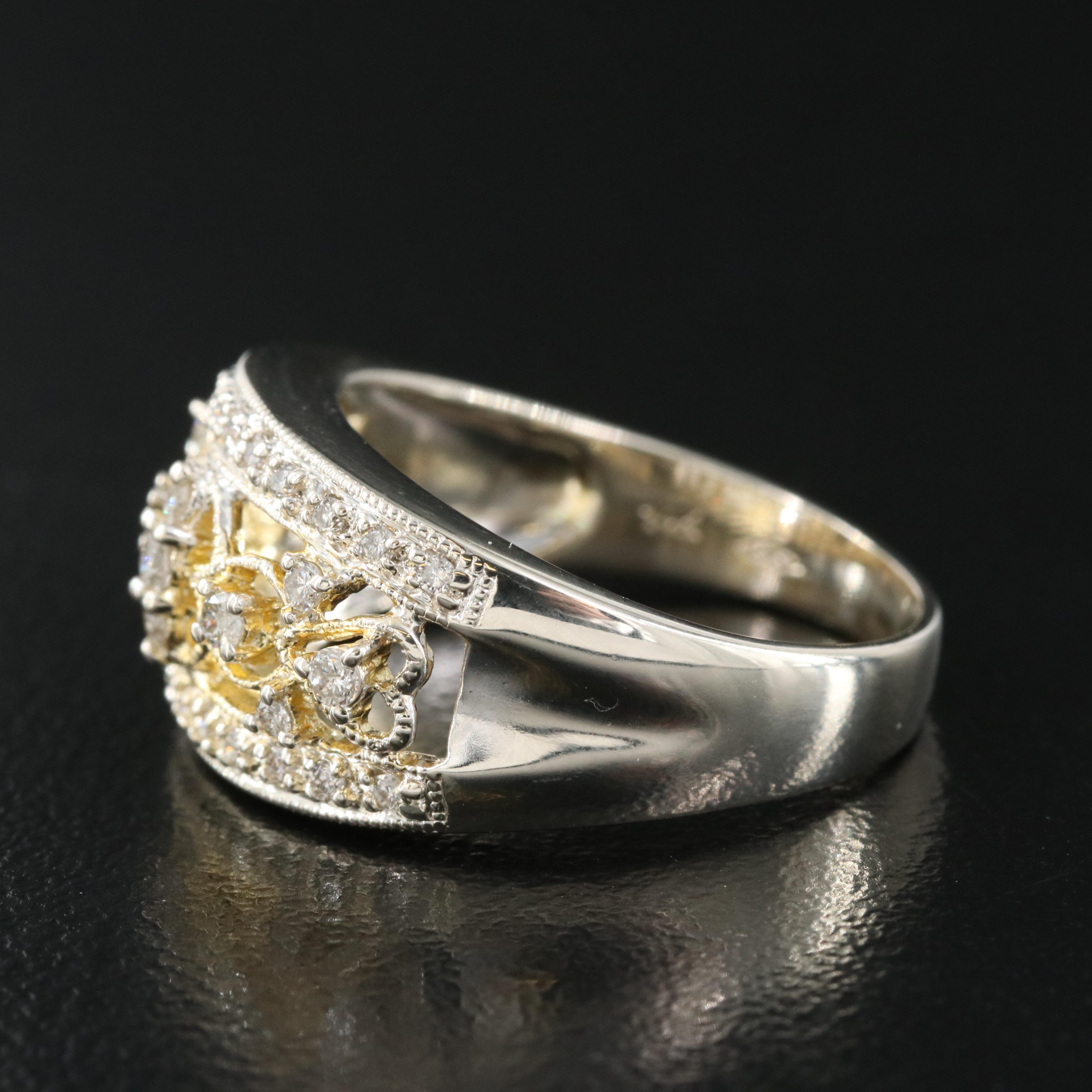 Sterling Diamond Ring