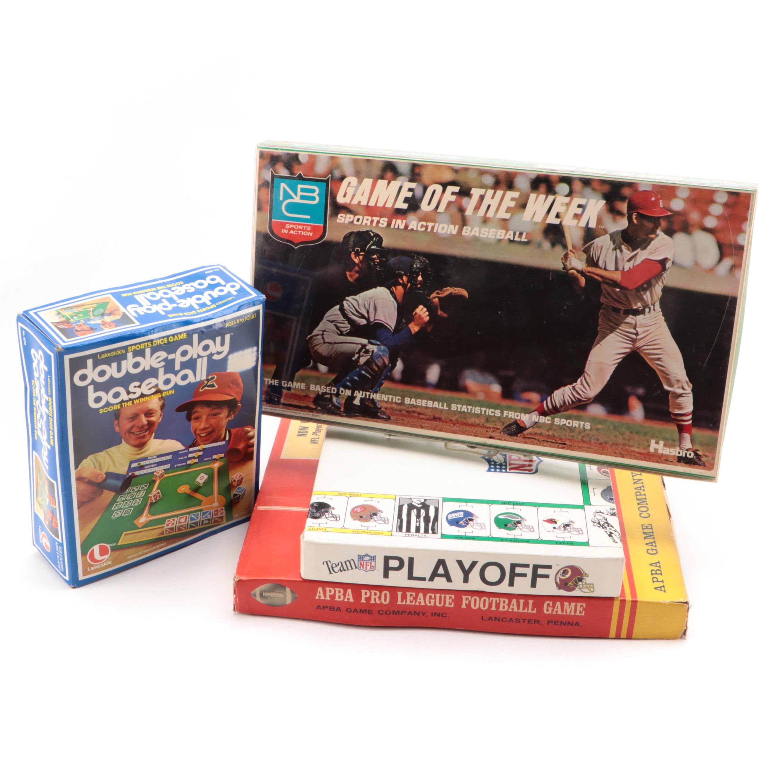 Double-Play Baseball, APBA Pro League Football, and More Sports Board Games