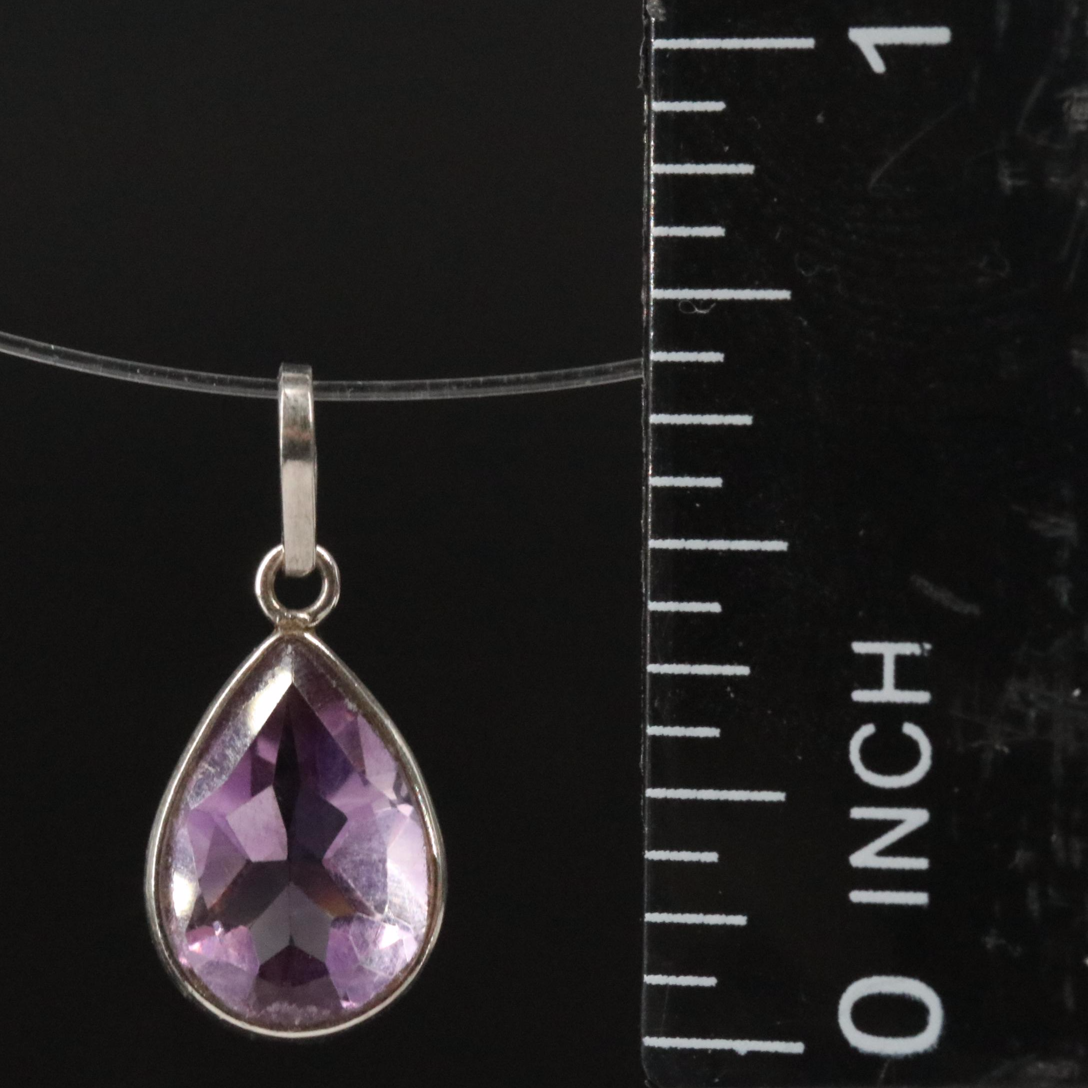 14K Amethyst Pendant