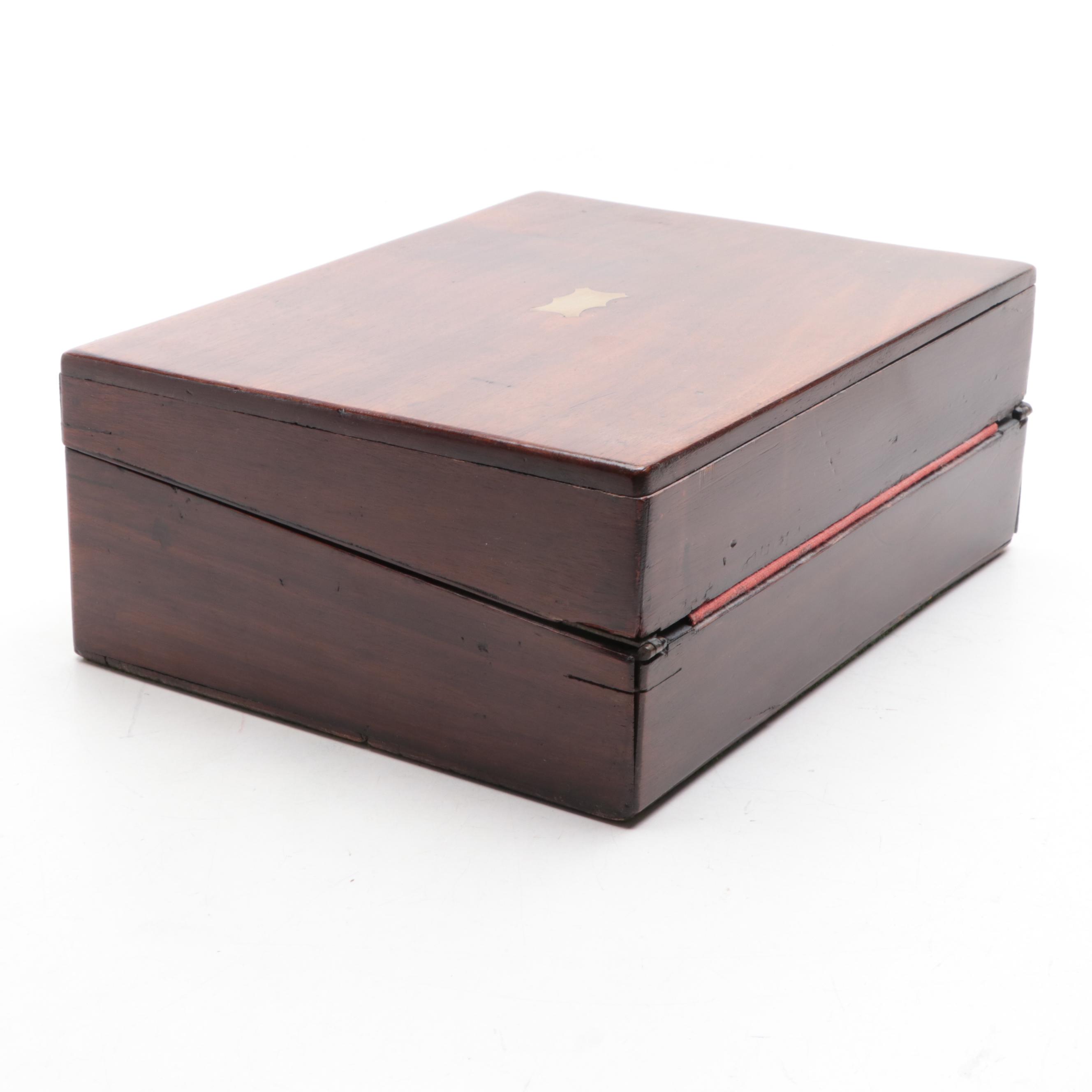 Victorian Mahogany Lap Desk, Late 19th Century