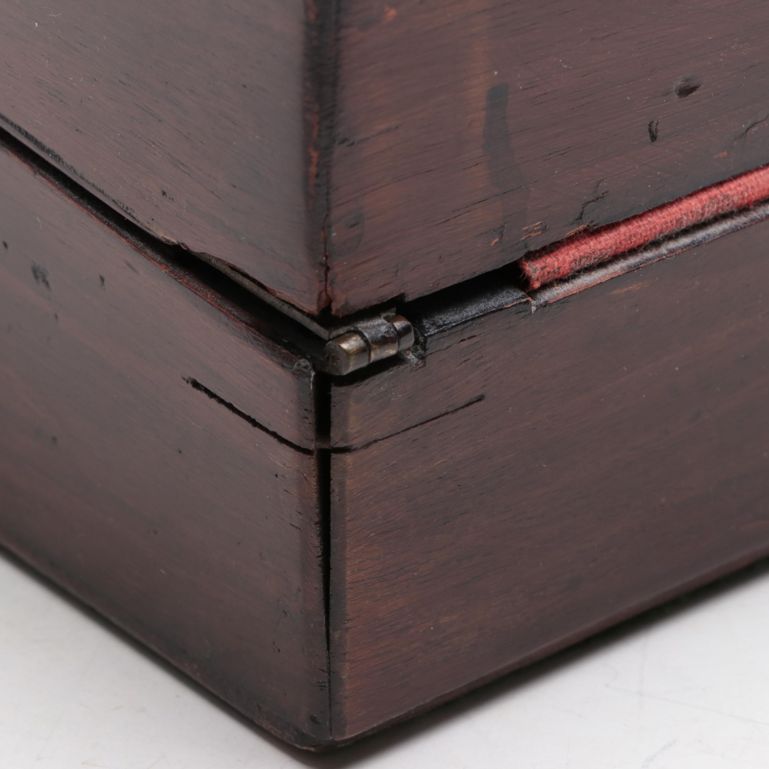 Victorian Mahogany Lap Desk, Late 19th Century
