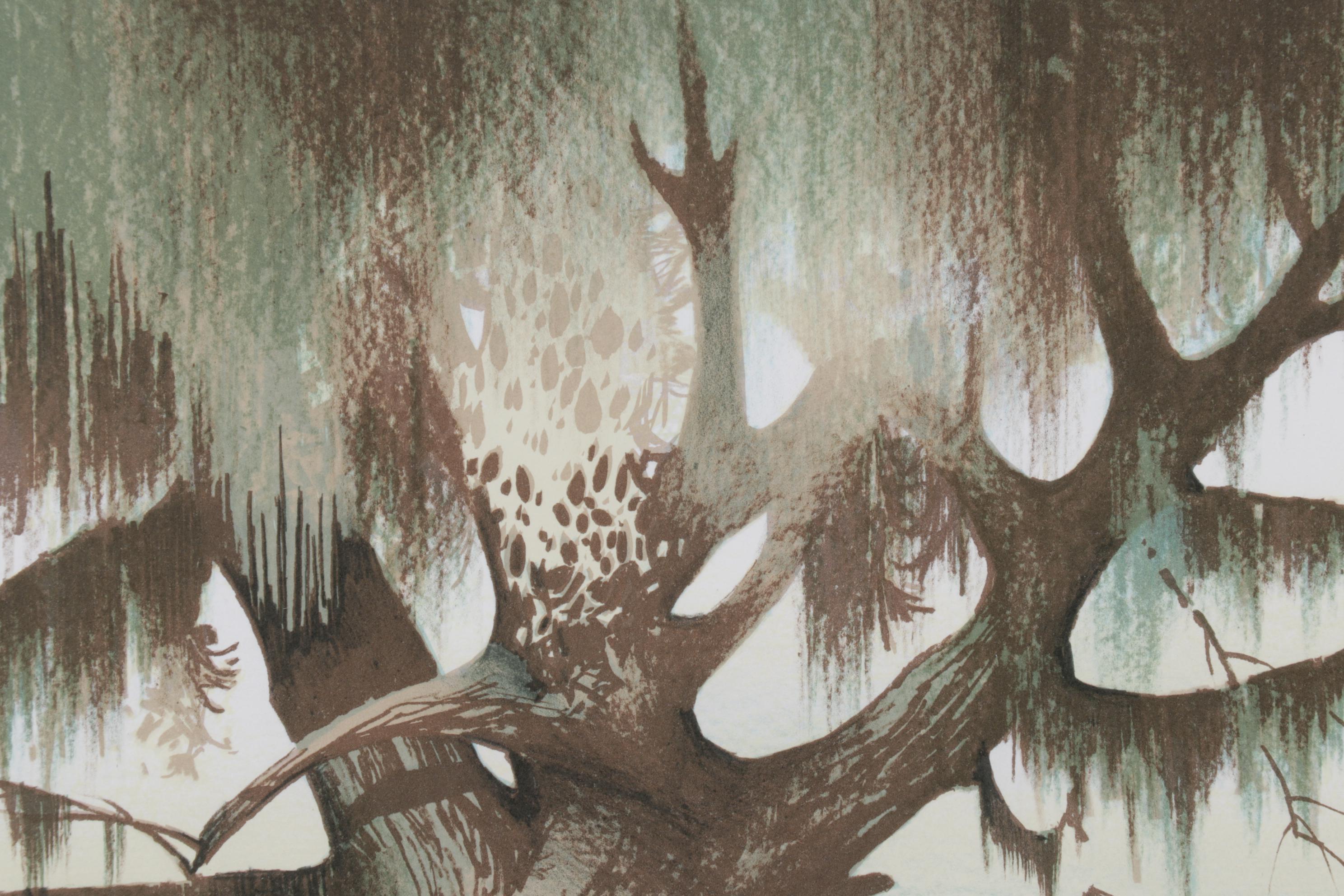 Tom Nicholas Color Lithograph "Along the Gulf Coast" and "Winter Beach," 1977