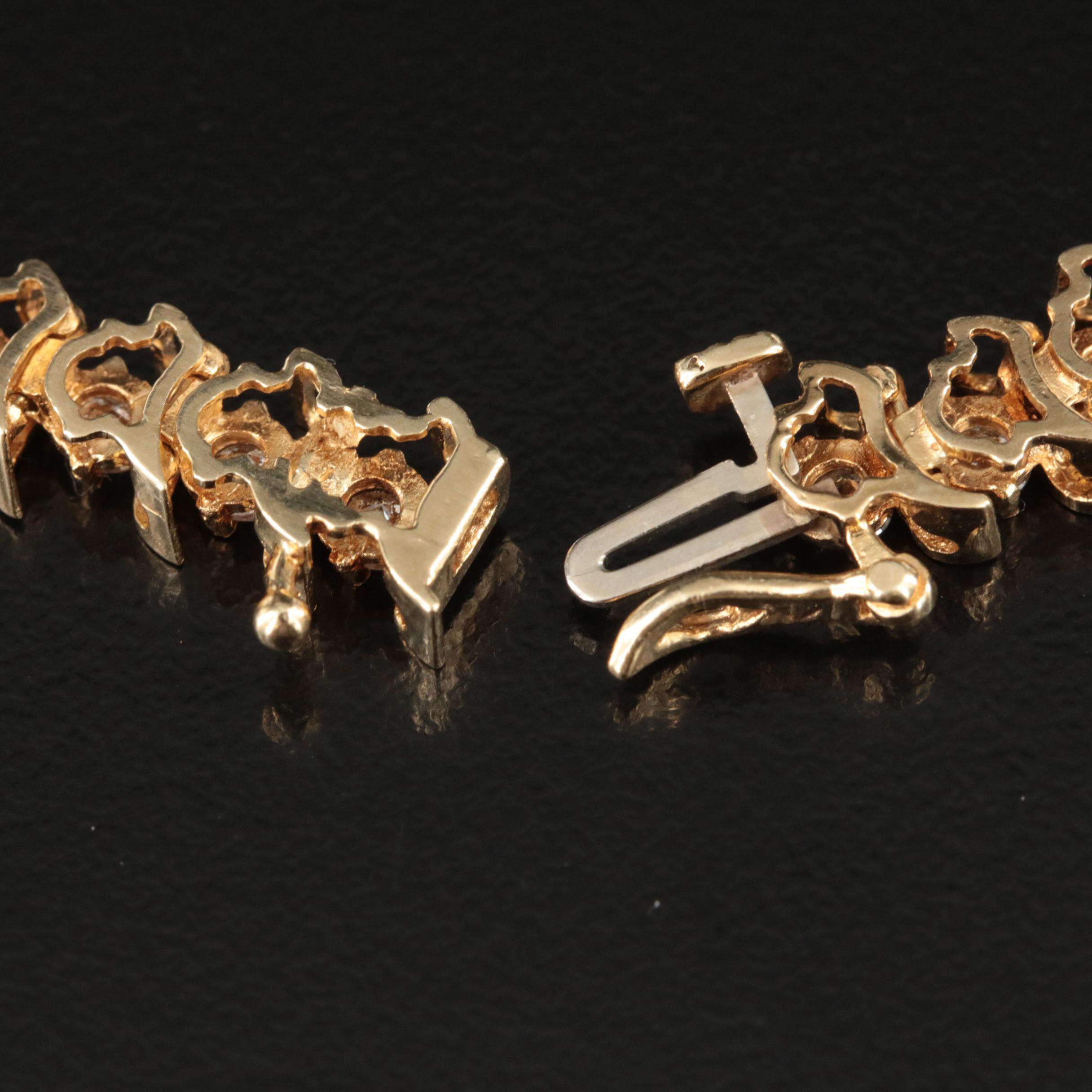 14K 3.96 CTW Diamond "S" Link Bracelet