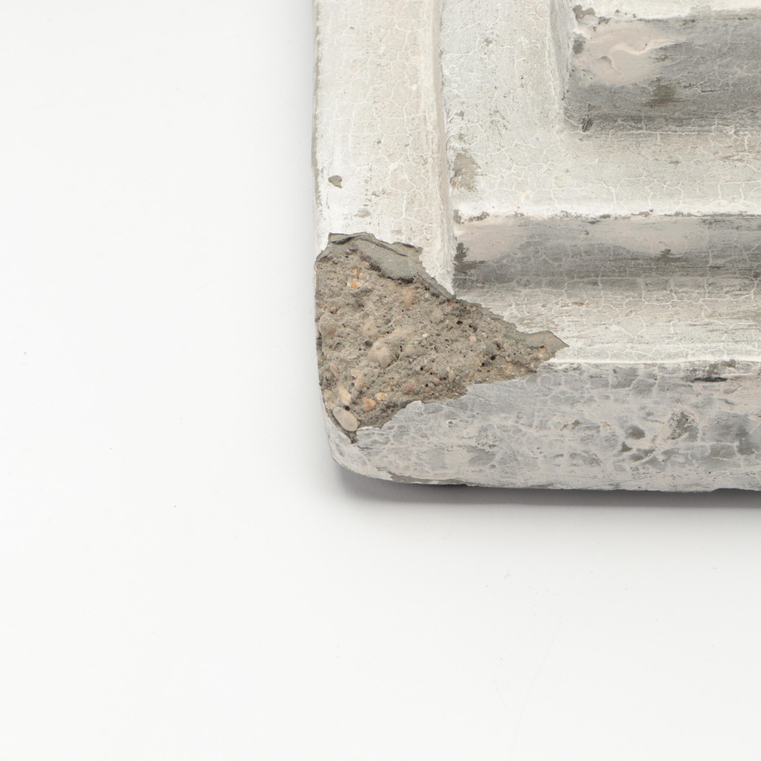 Indian Pillar Models in Distressed White Finish