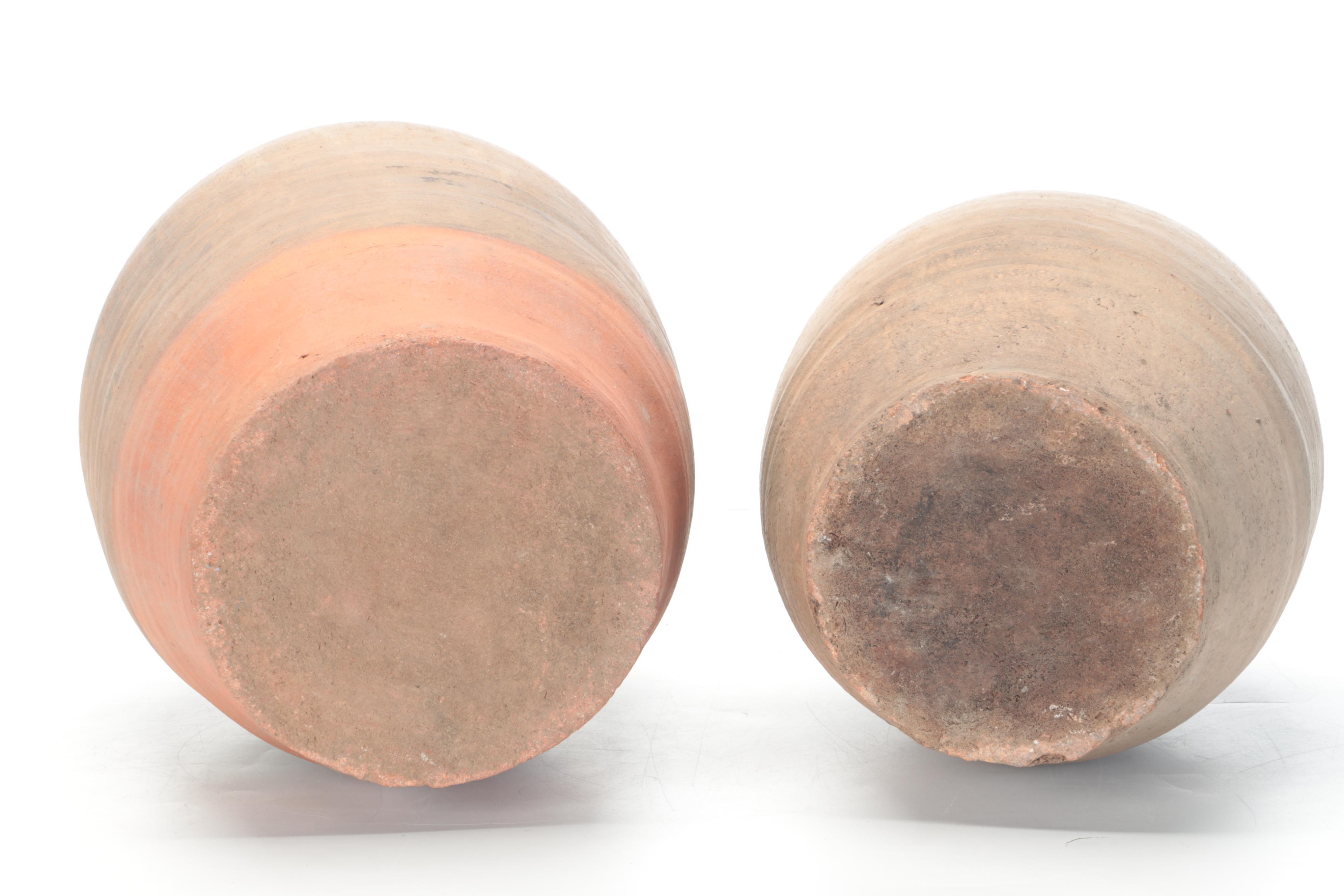 Ceramic Dip-Glazed Bottle Vases