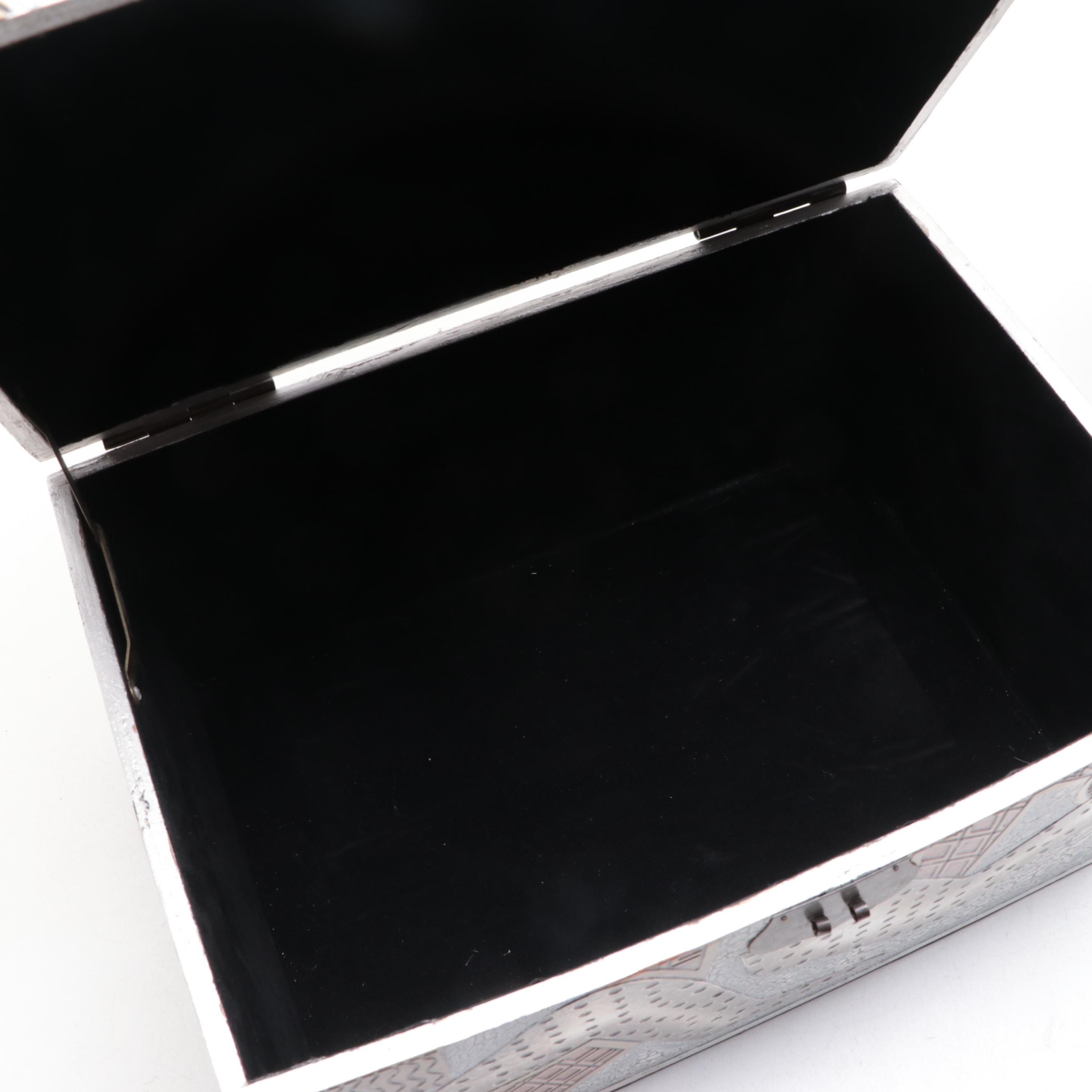 Alexander Kalifano Geomtric Box with Artmax Sgraffito Vase