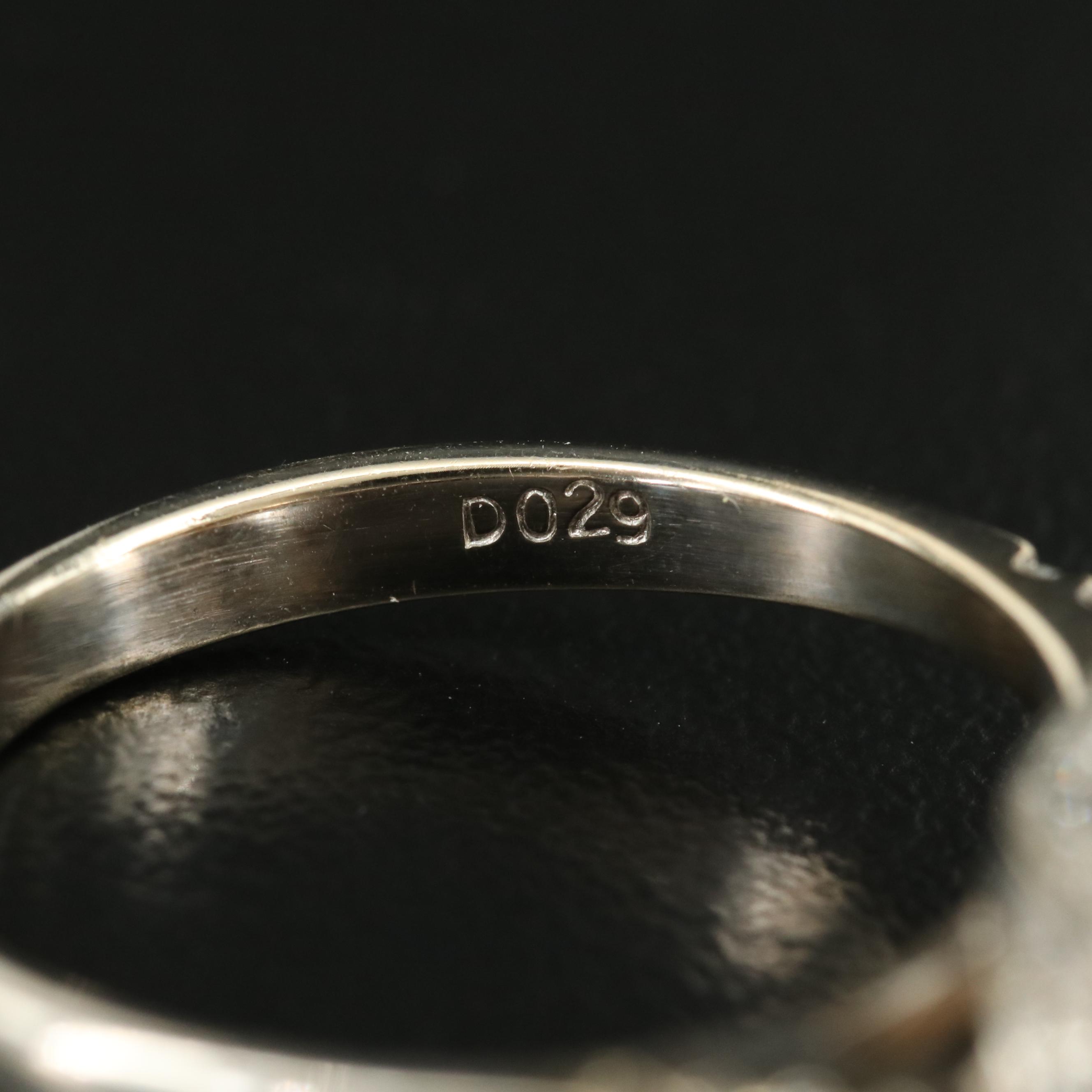 Vintage 18K 11.75 mm Pearl and Diamond Ring