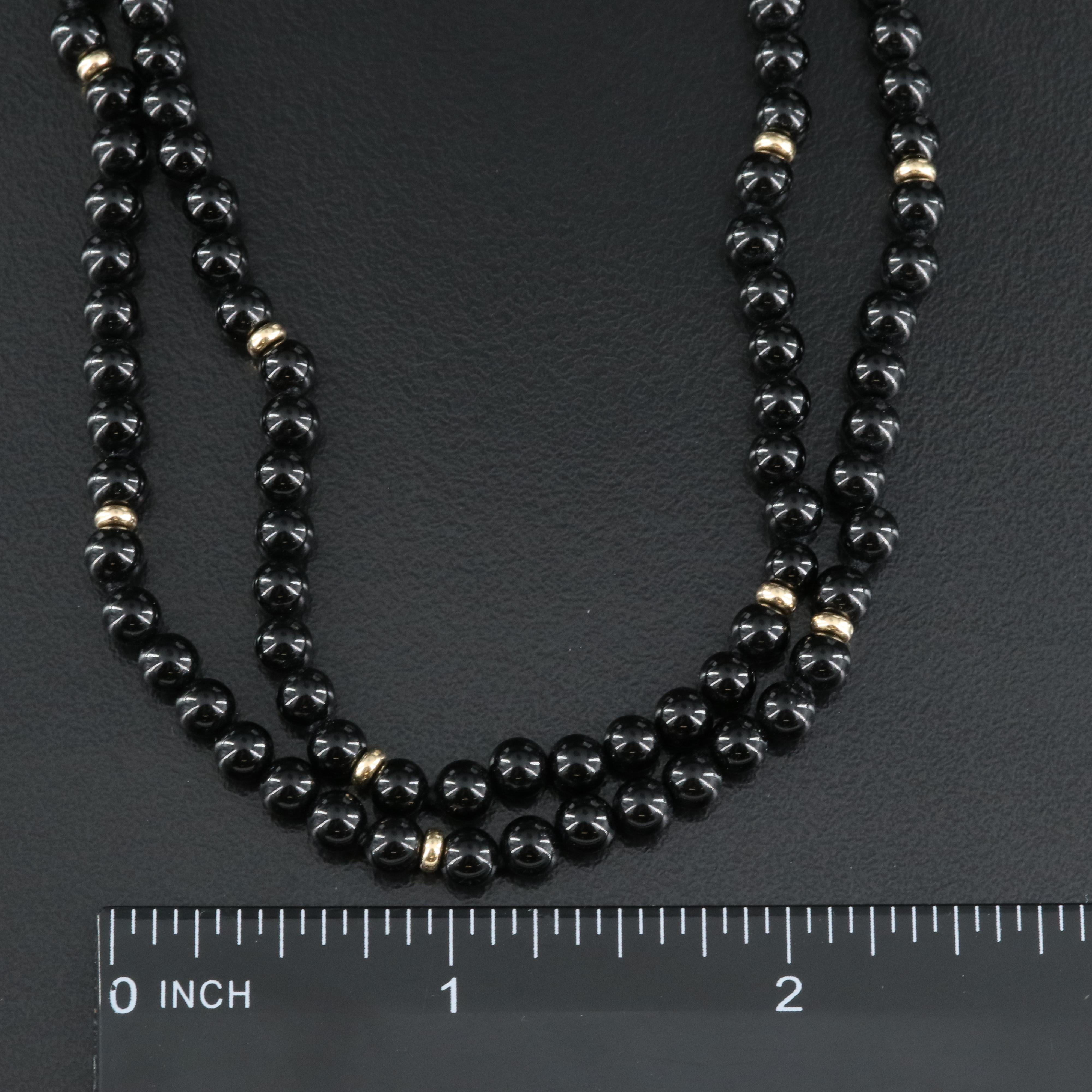 14K Black Onyx Necklace