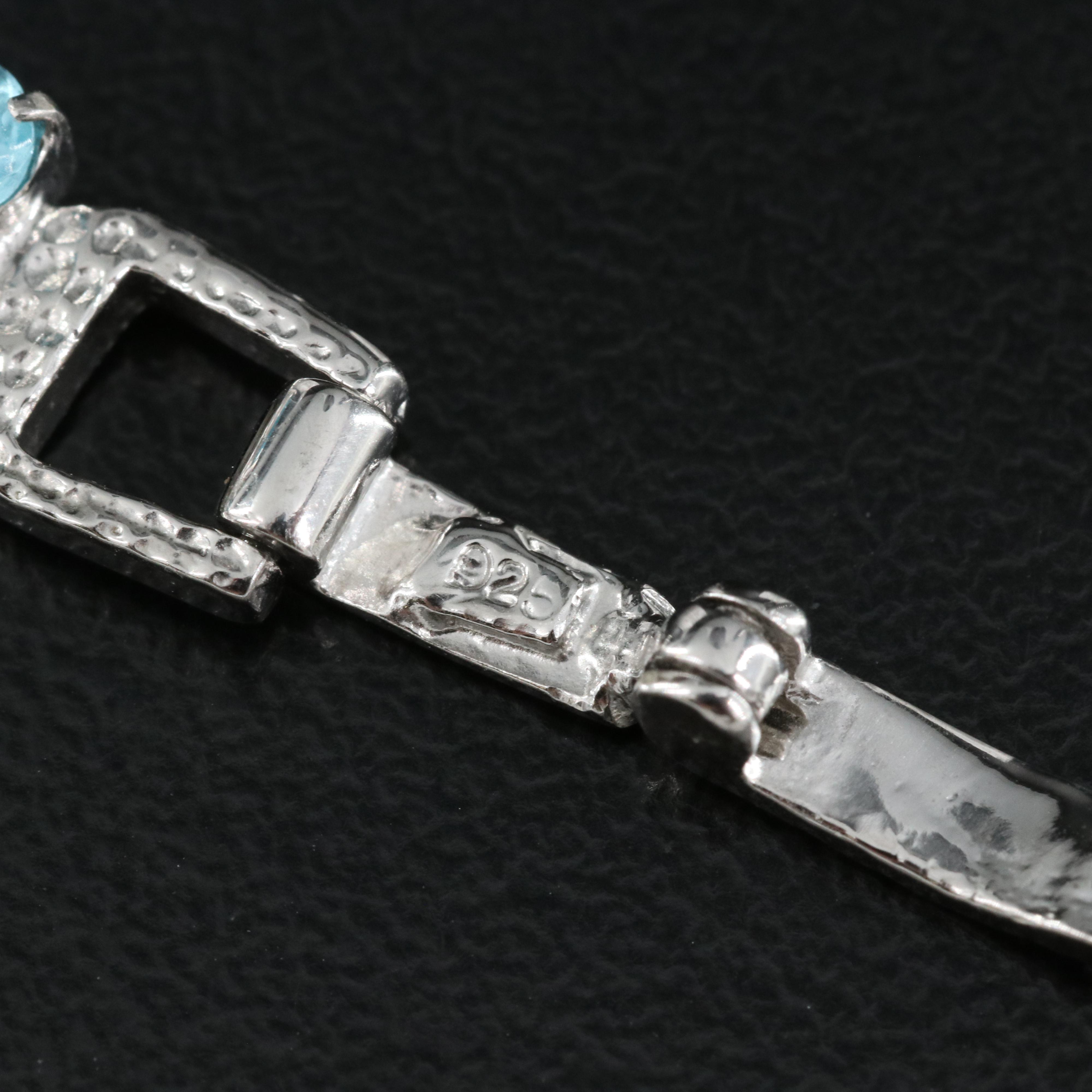 Sterling Apatite Bracelet