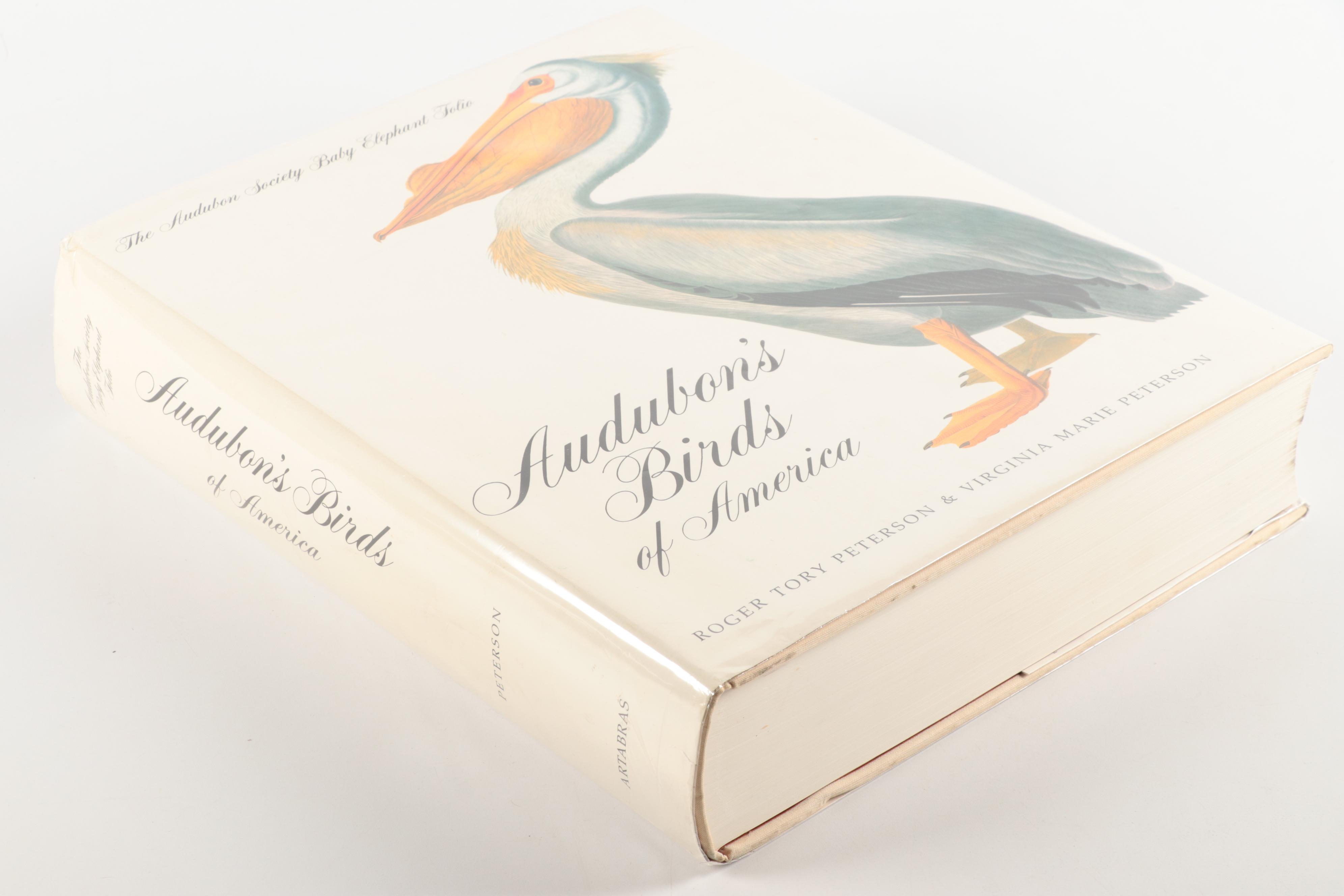 Double Signed "Audubon's Birds of America" Baby Elephant Folio by the Petersons