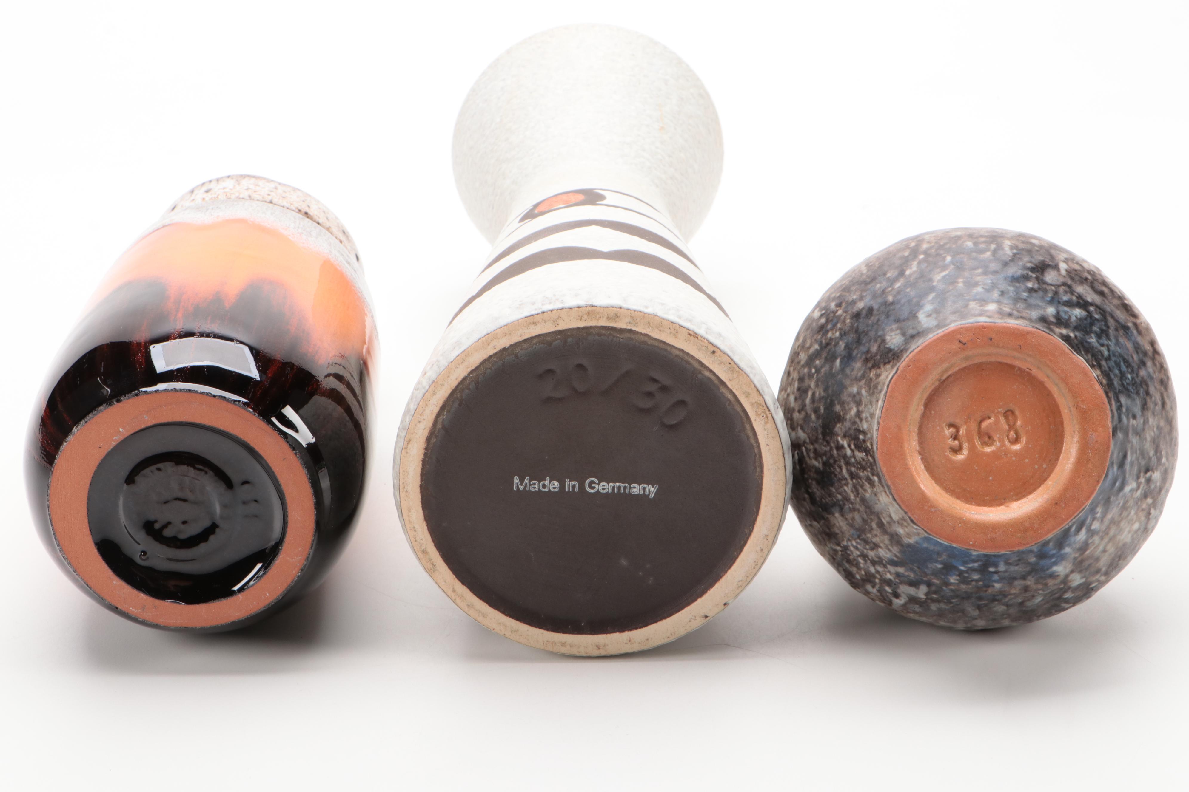 Scheurich and Other German and West German Lava Vases