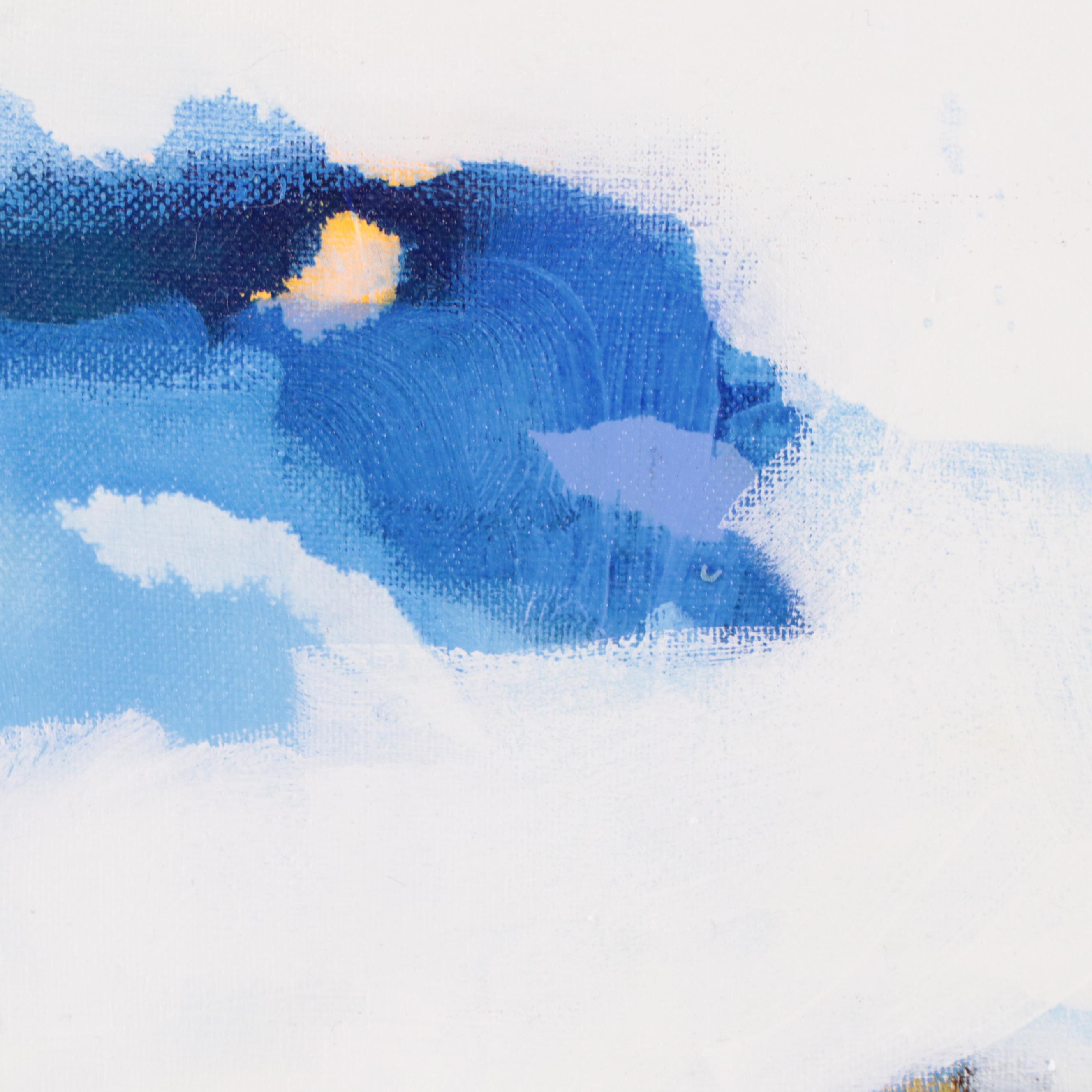 Milagros Pongo Mixed Media Painting "Avan Garnd," 21st Century