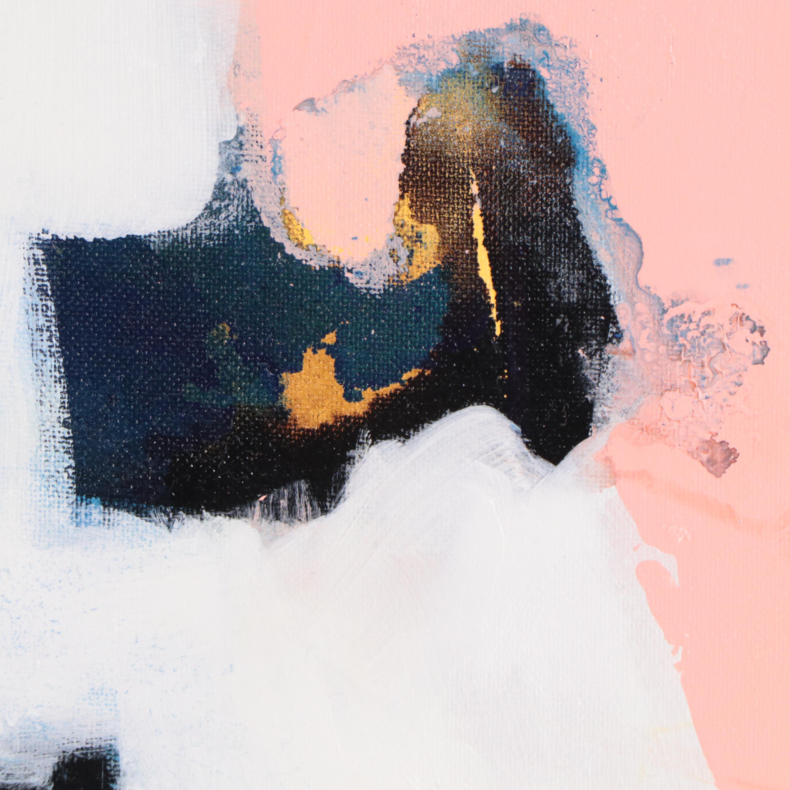 Milagros Pongo Mixed Media Painting "Avan Garnd," 21st Century