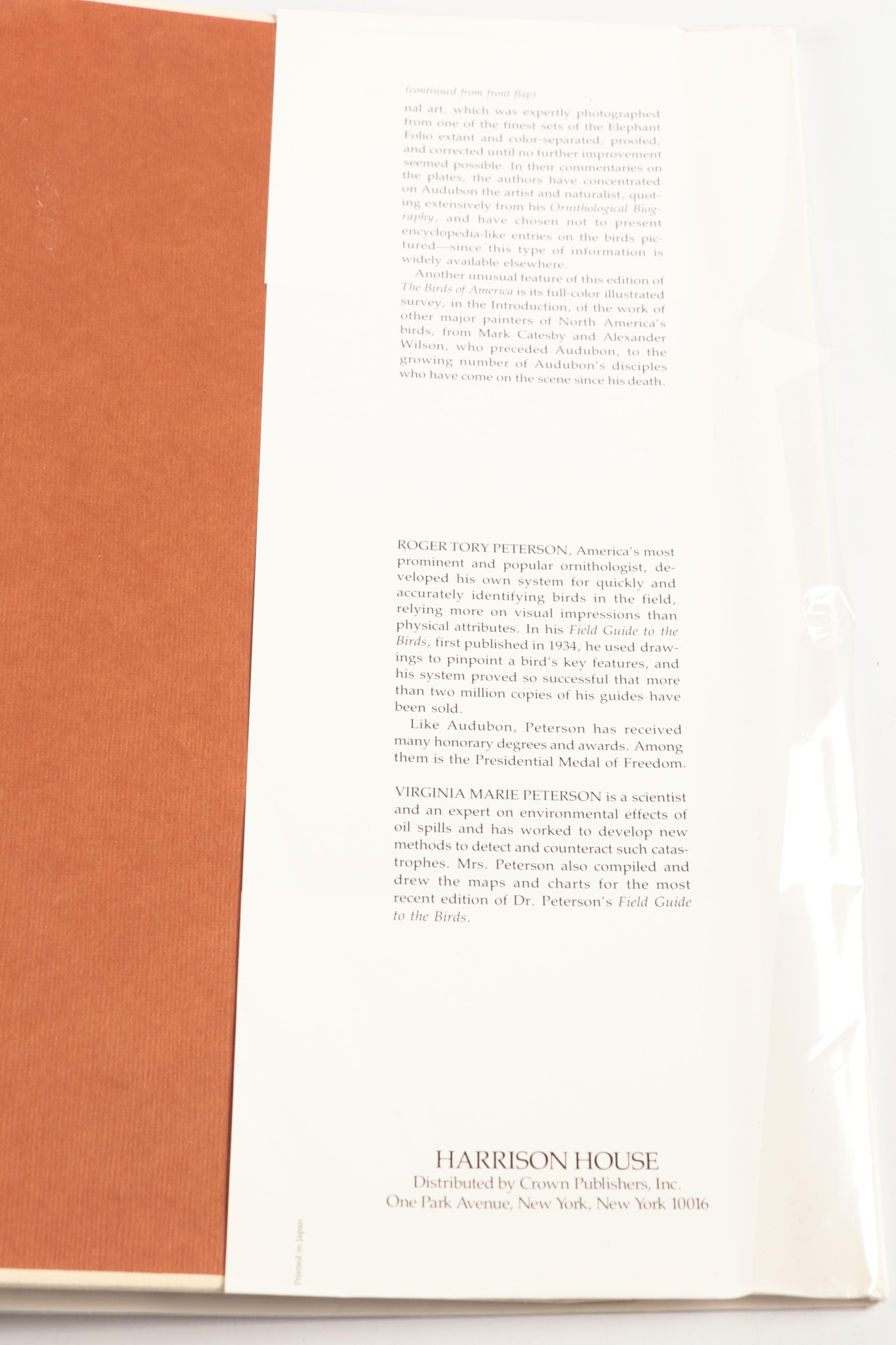 Double Signed "Audubon's Birds of America" Baby Elephant Folio by the Petersons