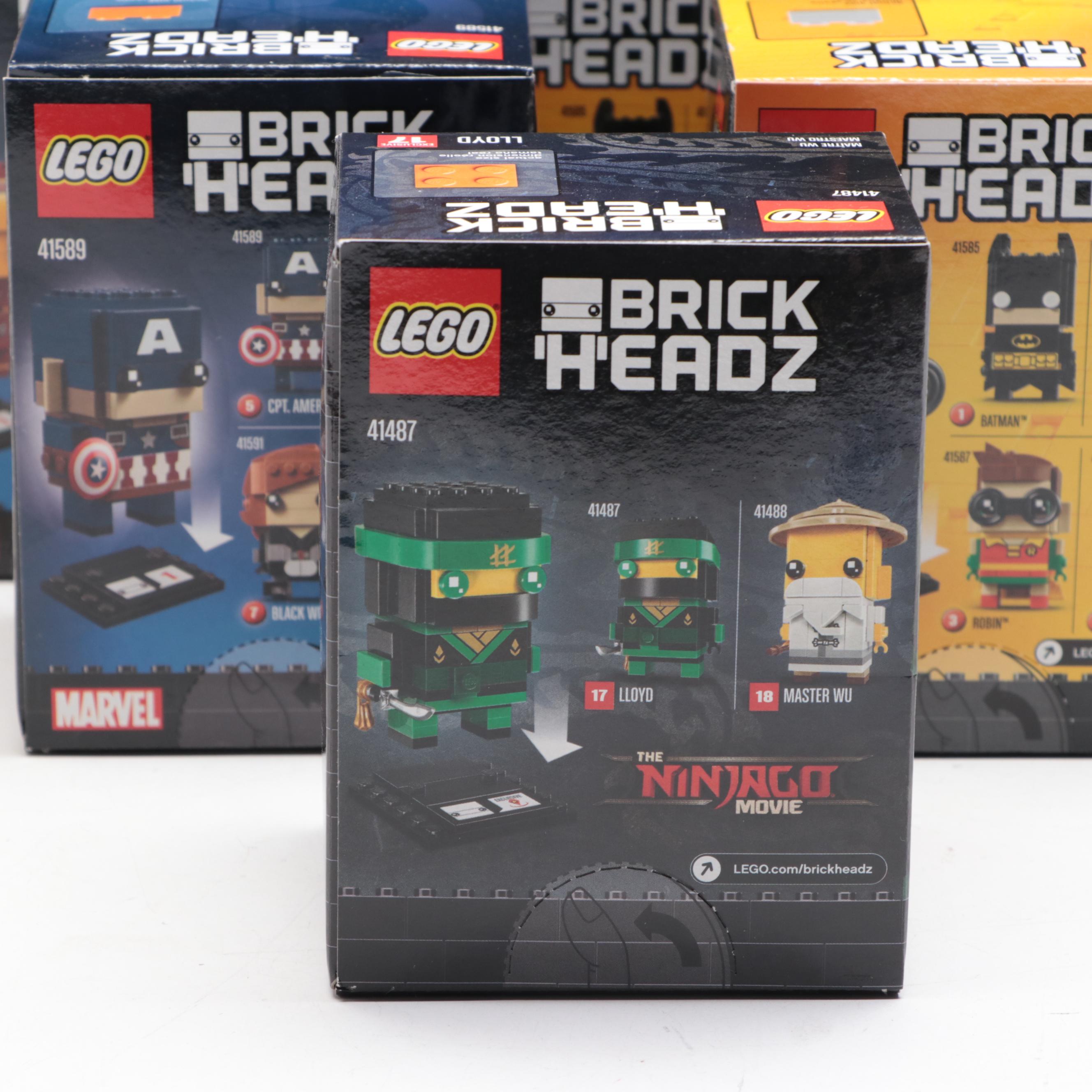 Avengers, Justice League, and More LEGO Brick Headz Figures