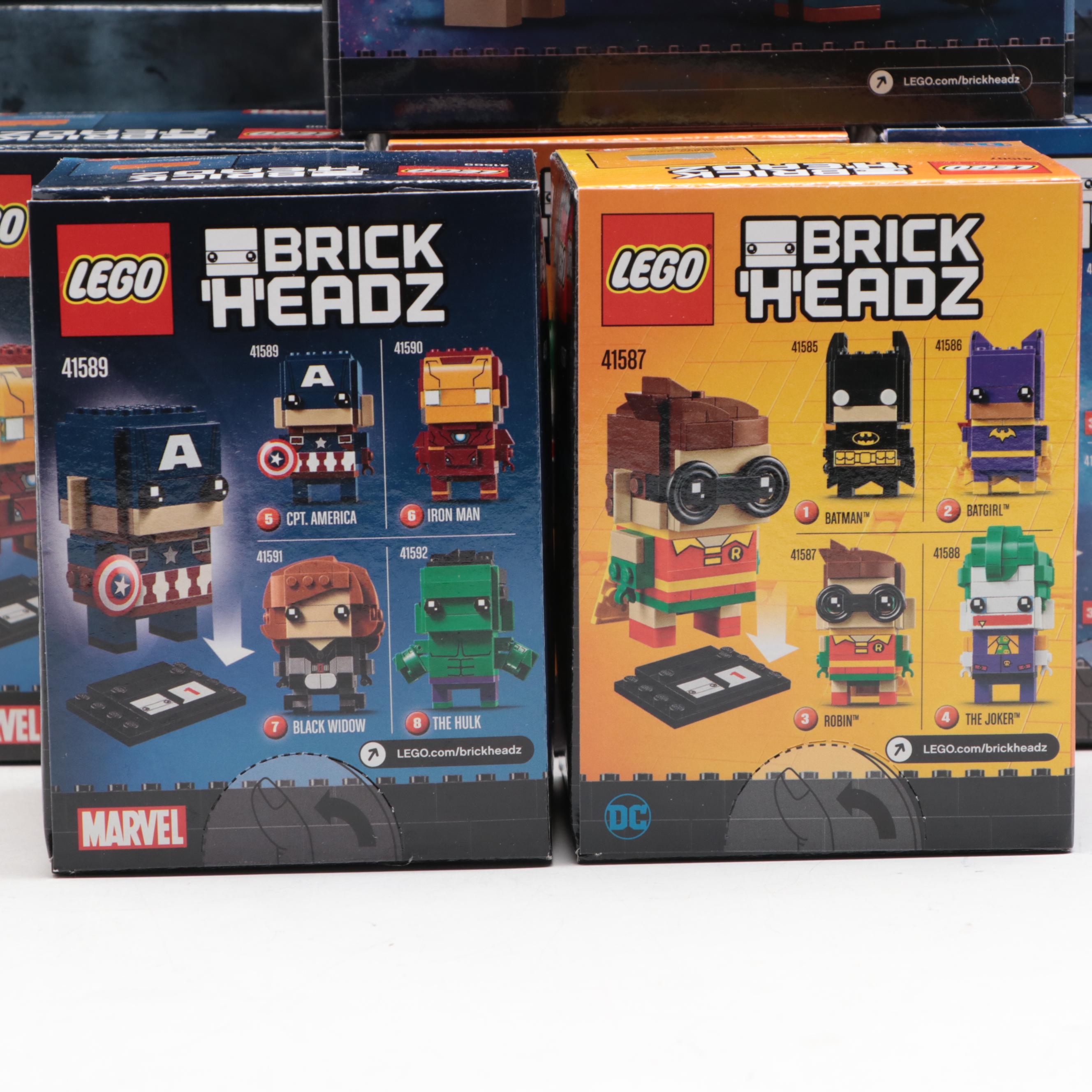Avengers, Justice League, and More LEGO Brick Headz Figures