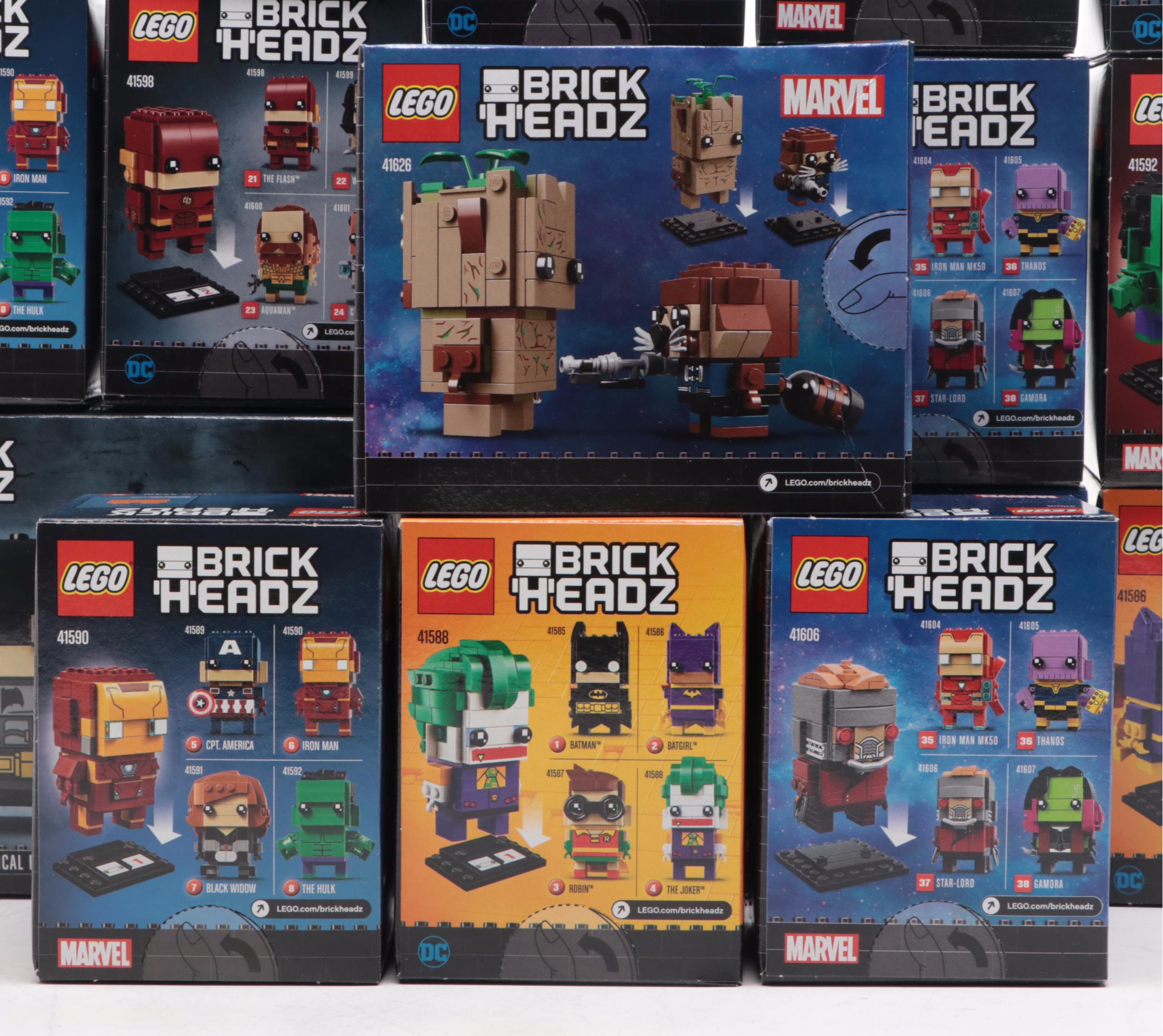 Avengers, Justice League, and More LEGO Brick Headz Figures