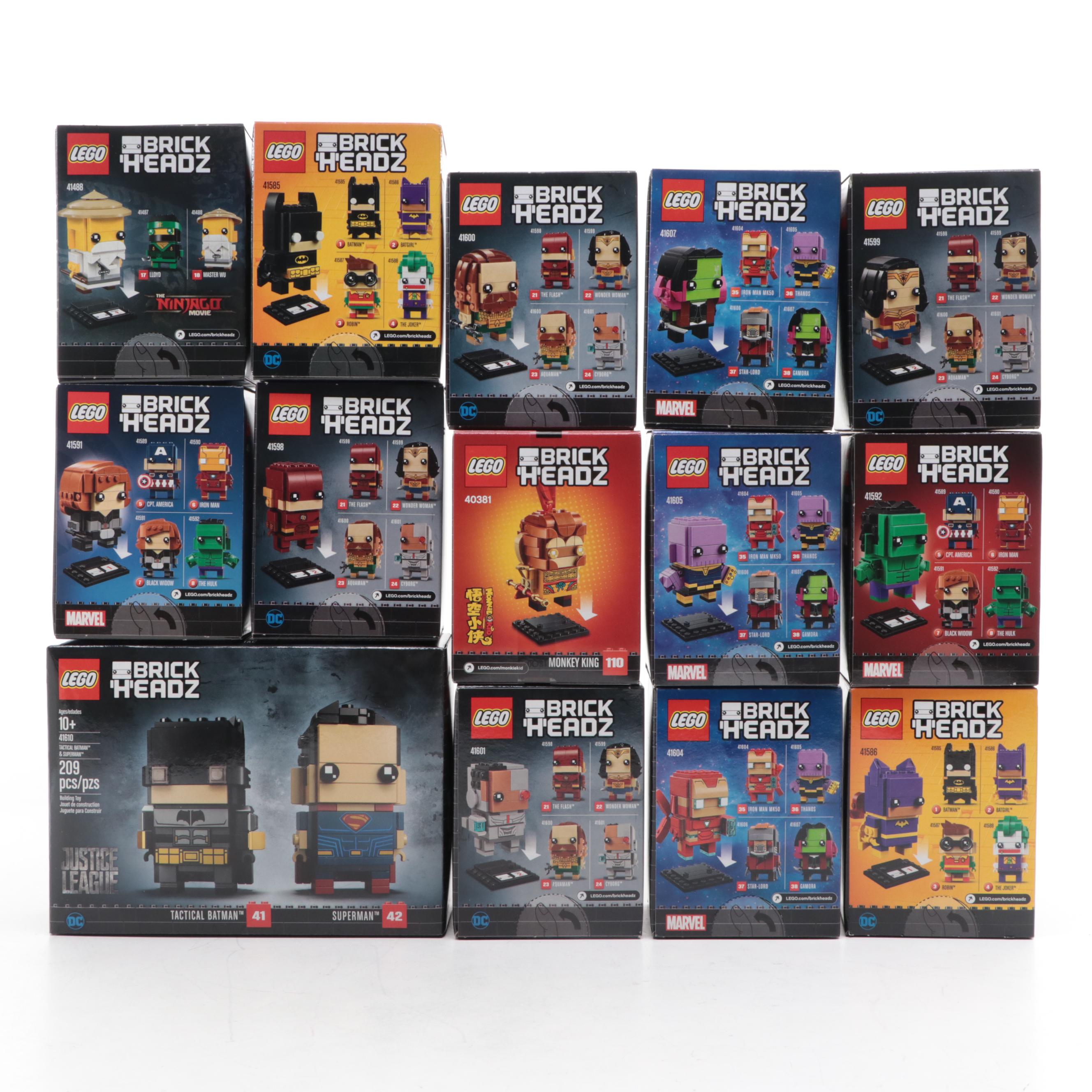 Avengers, Justice League, and More LEGO Brick Headz Figures