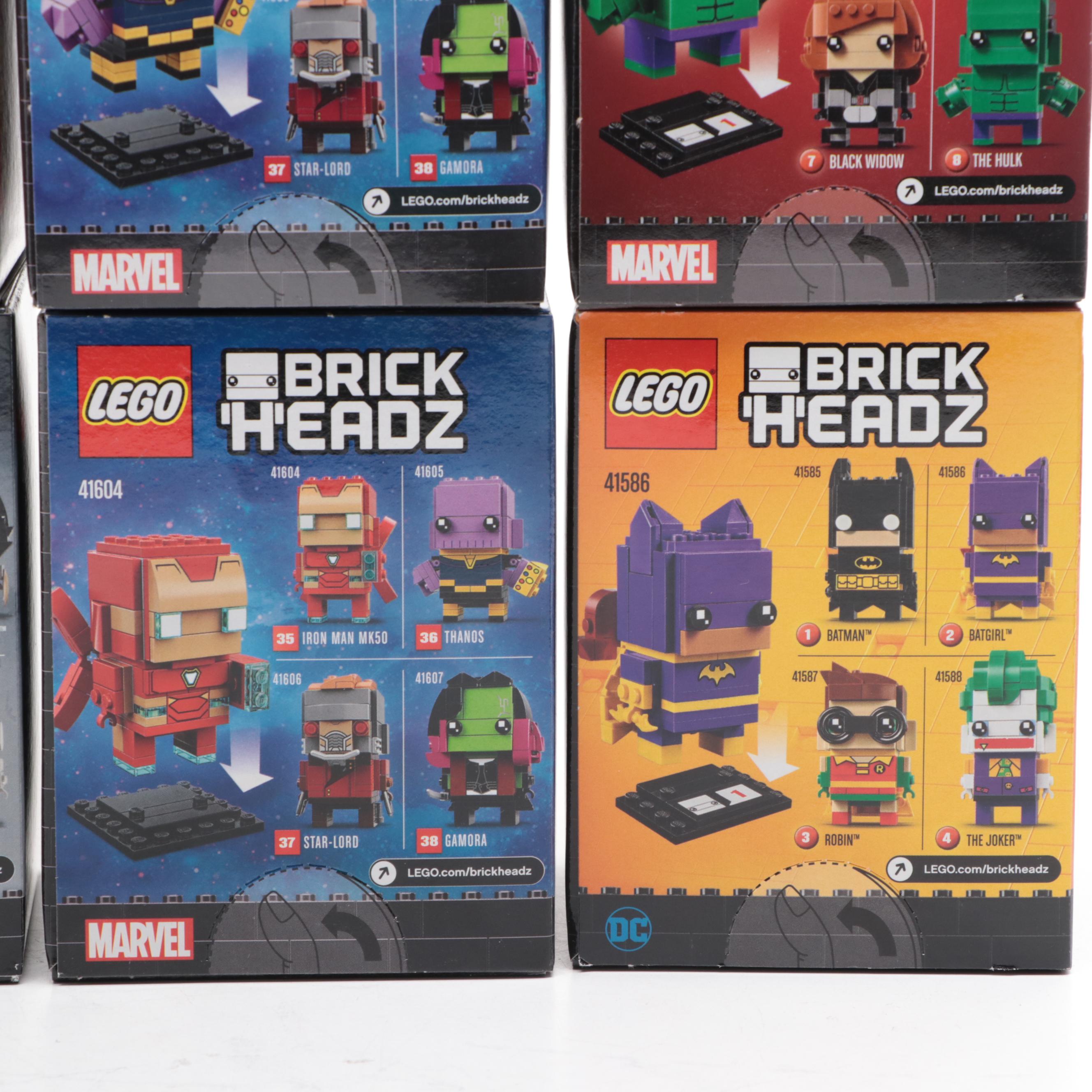 Avengers, Justice League, and More LEGO Brick Headz Figures
