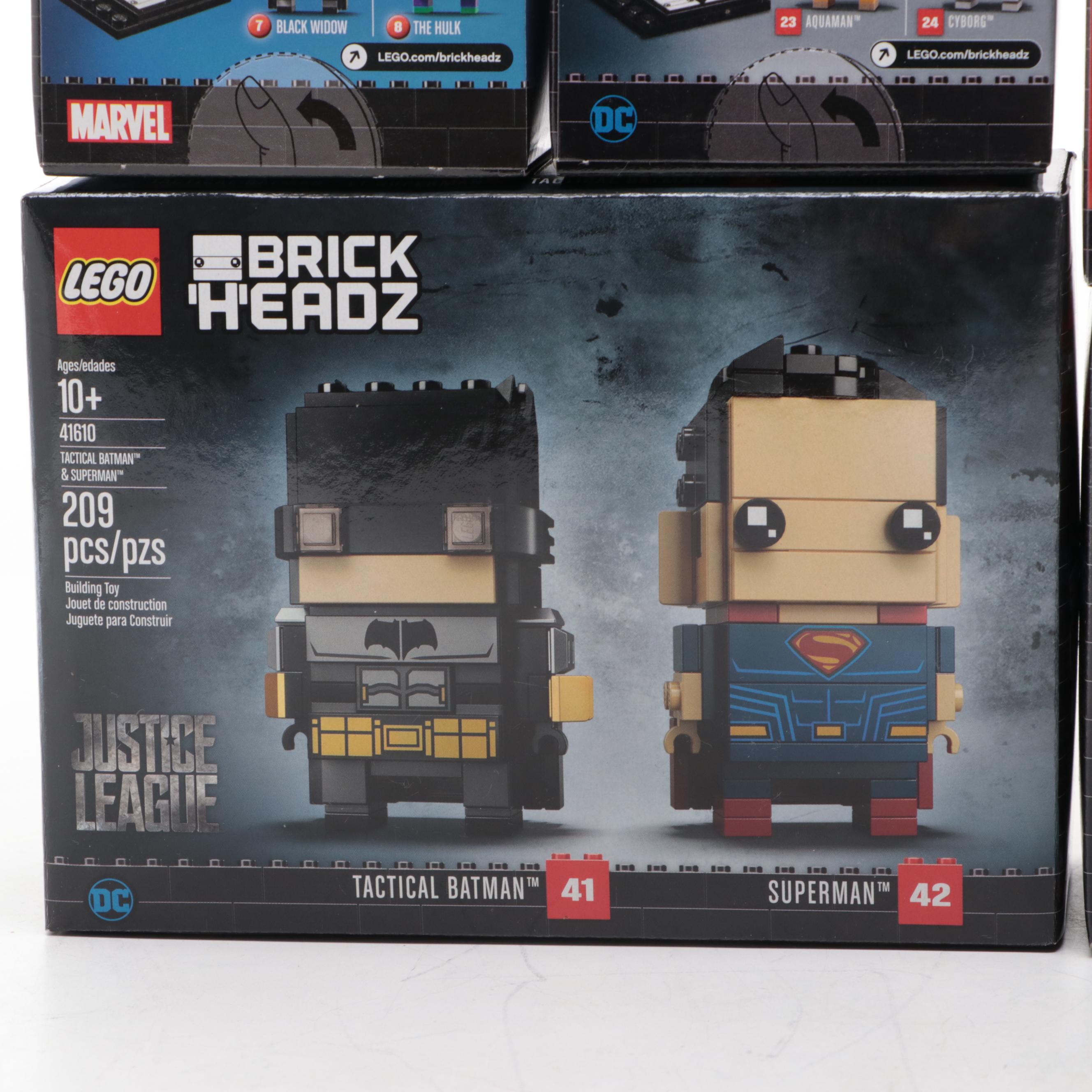 Avengers, Justice League, and More LEGO Brick Headz Figures