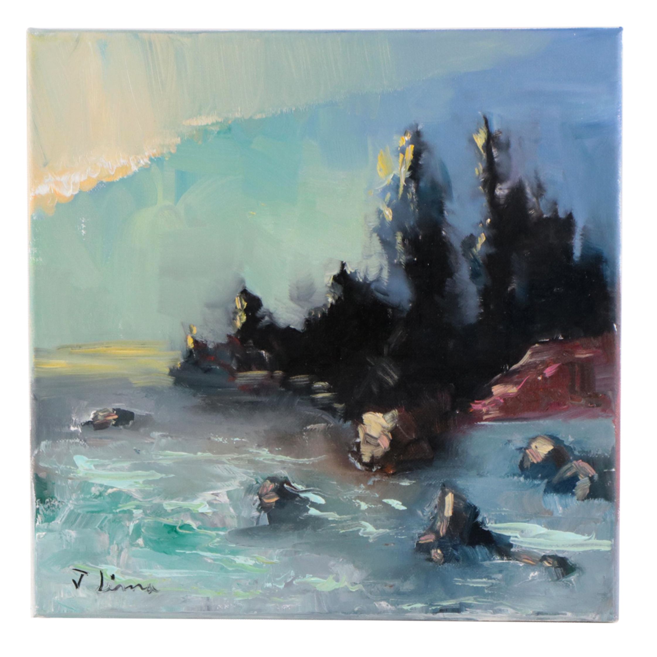 José M. Lima Landscape Oil Painting, 2023